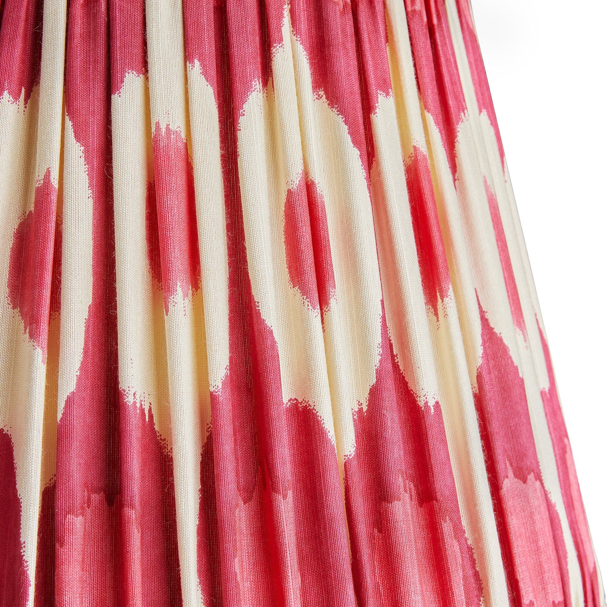 12cm clip on tall tapered shade in berries egg & spoon silk ikat - Image 2