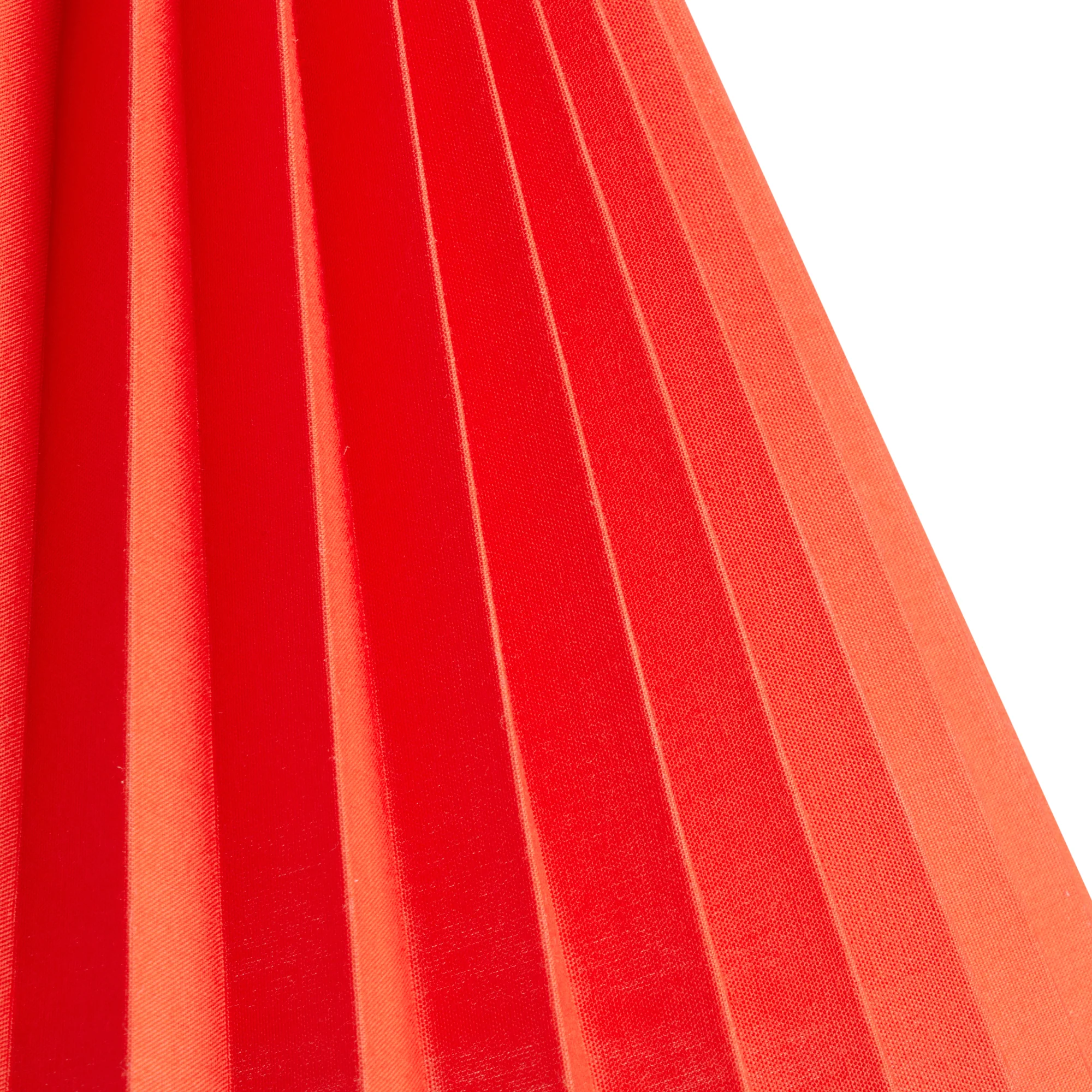 14cm tall tapered folded shade in red