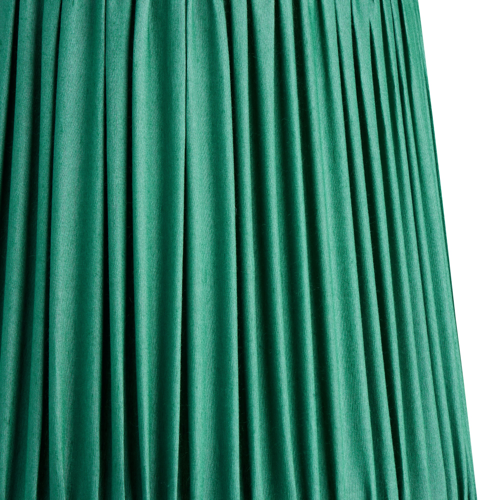 14cm tall tapered gathered lampshade in jade taj silk