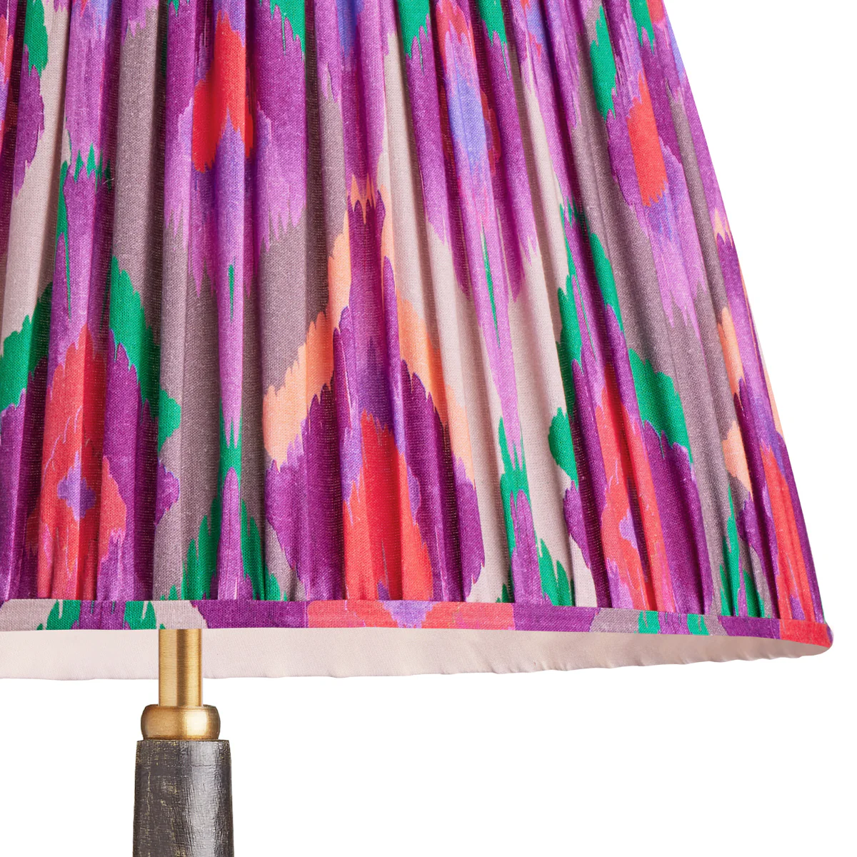 14cm tall tapered shade in magenta mala ikat by Matthew Williamson - Image 2