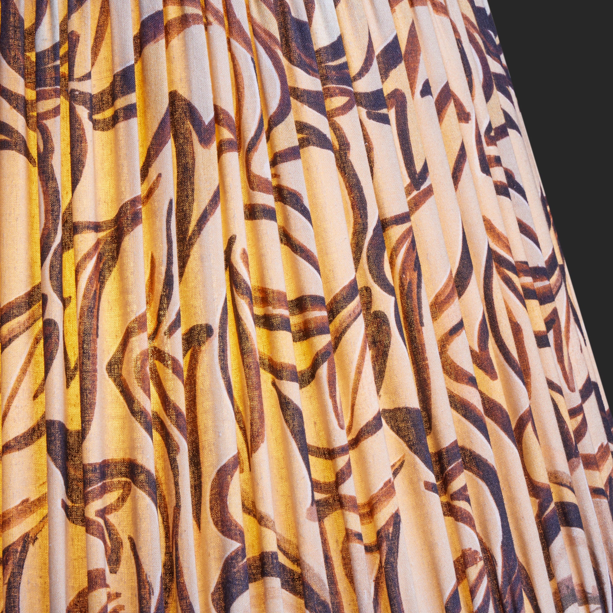 14cm tall tapered shade in natural Disco Zebra by Matthew Williamson - Image 3