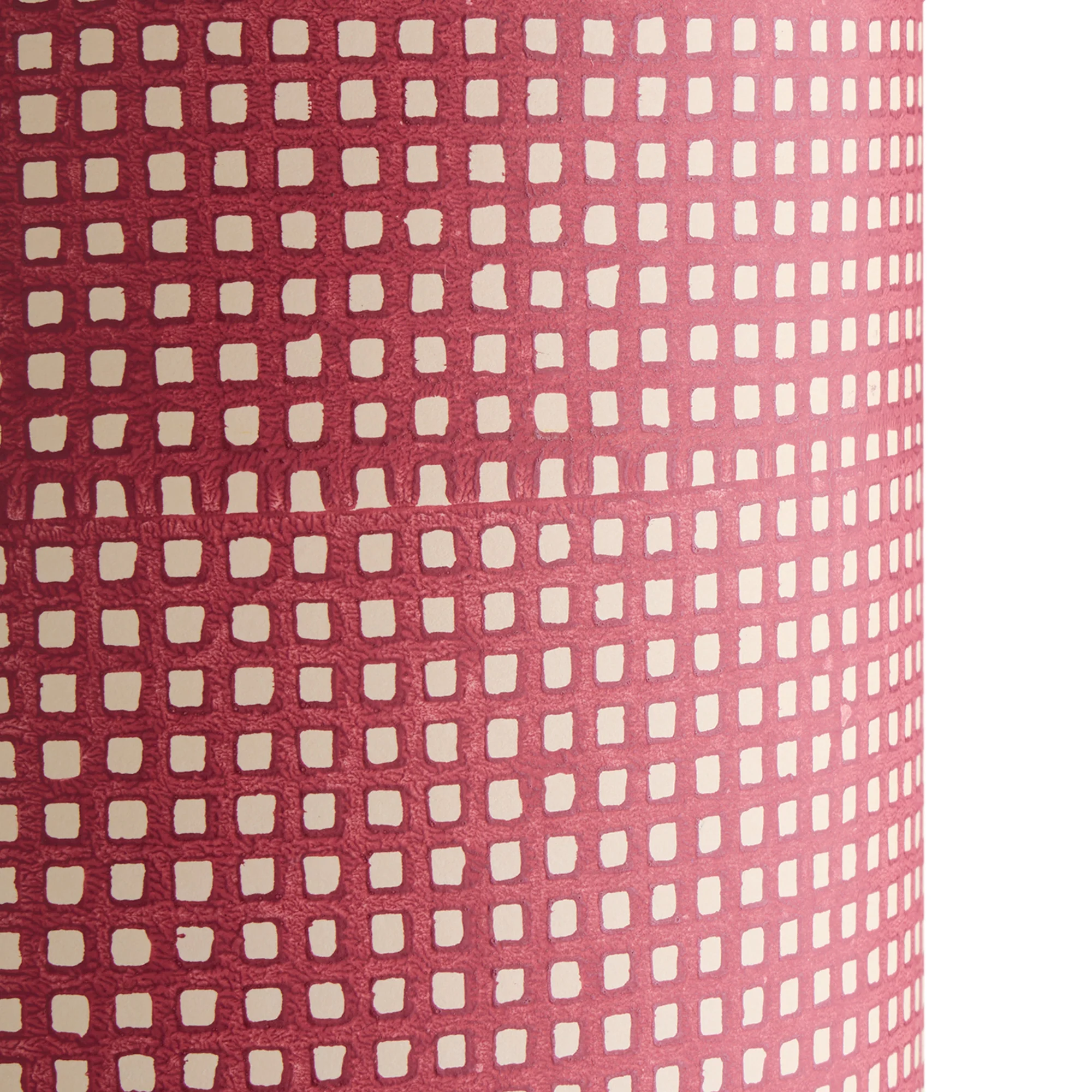 14cm tall tapered Trellis shade in russet block printed card