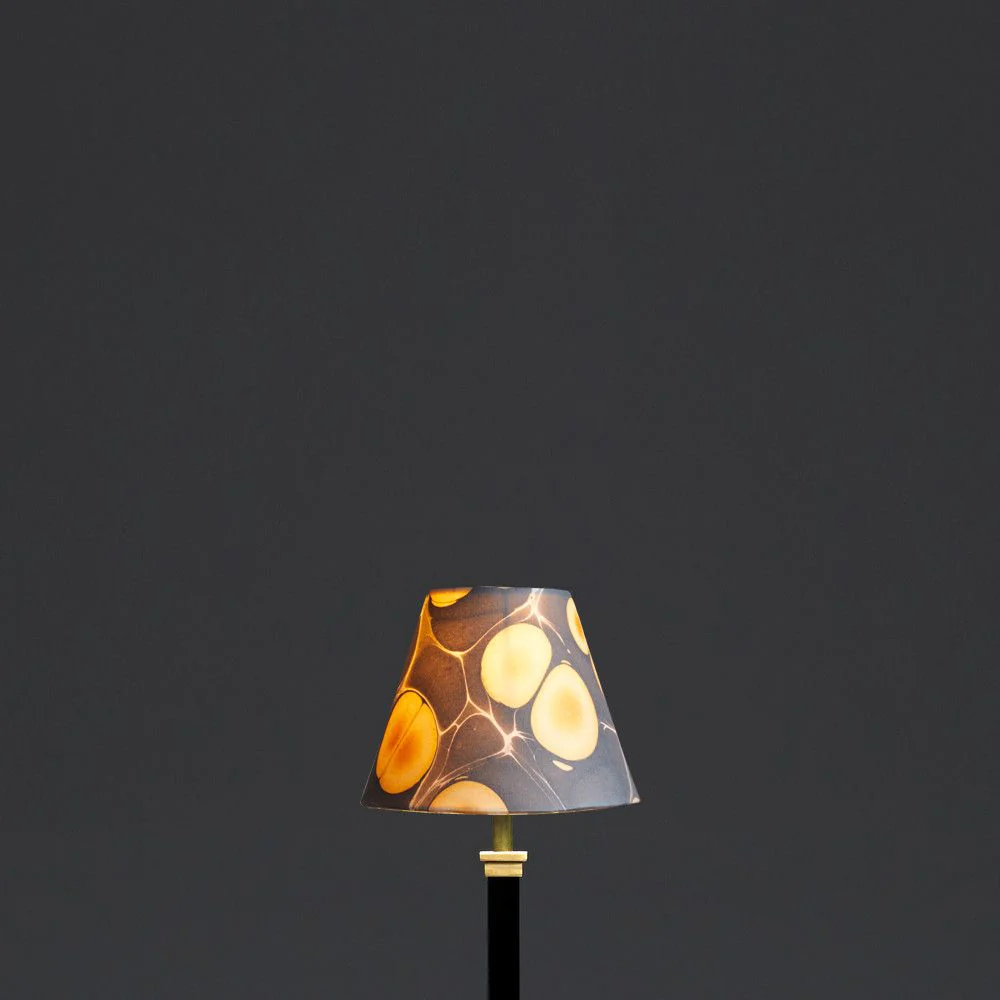 16cm empire hand made marble paper shade in ombrone - Image 4