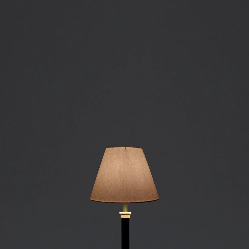 16cm empire lampshade in cream taj silk - Image 3