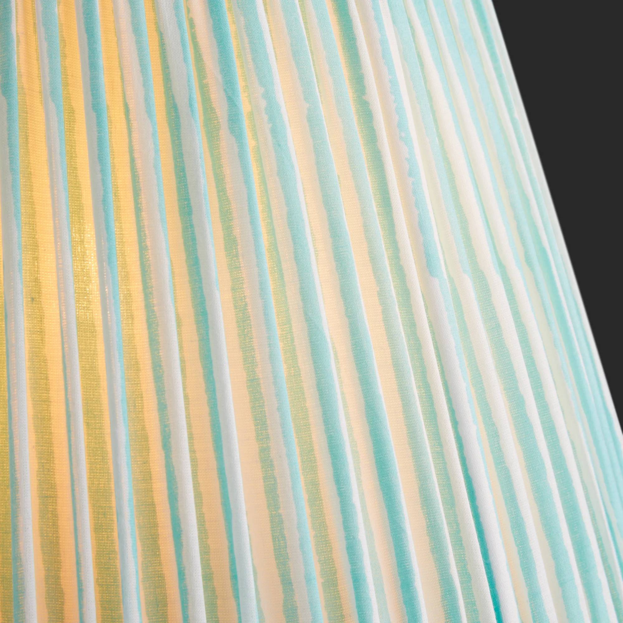 16cm empire shade in aqua chalk stripes - Image 3