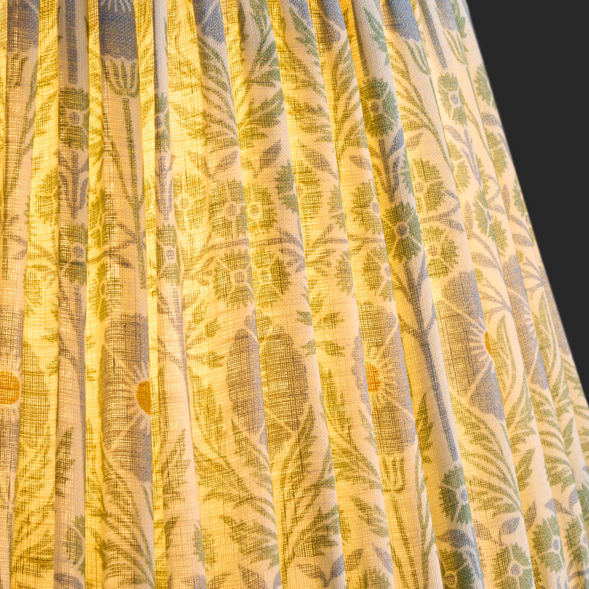 16cm empire shade in beryl 'poppies' linen by Ellen Merchant - Image 2