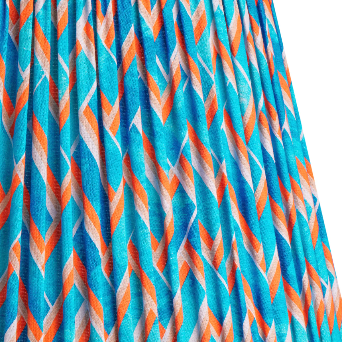 16cm empire shade in blue herringbone by Matthew Williamson