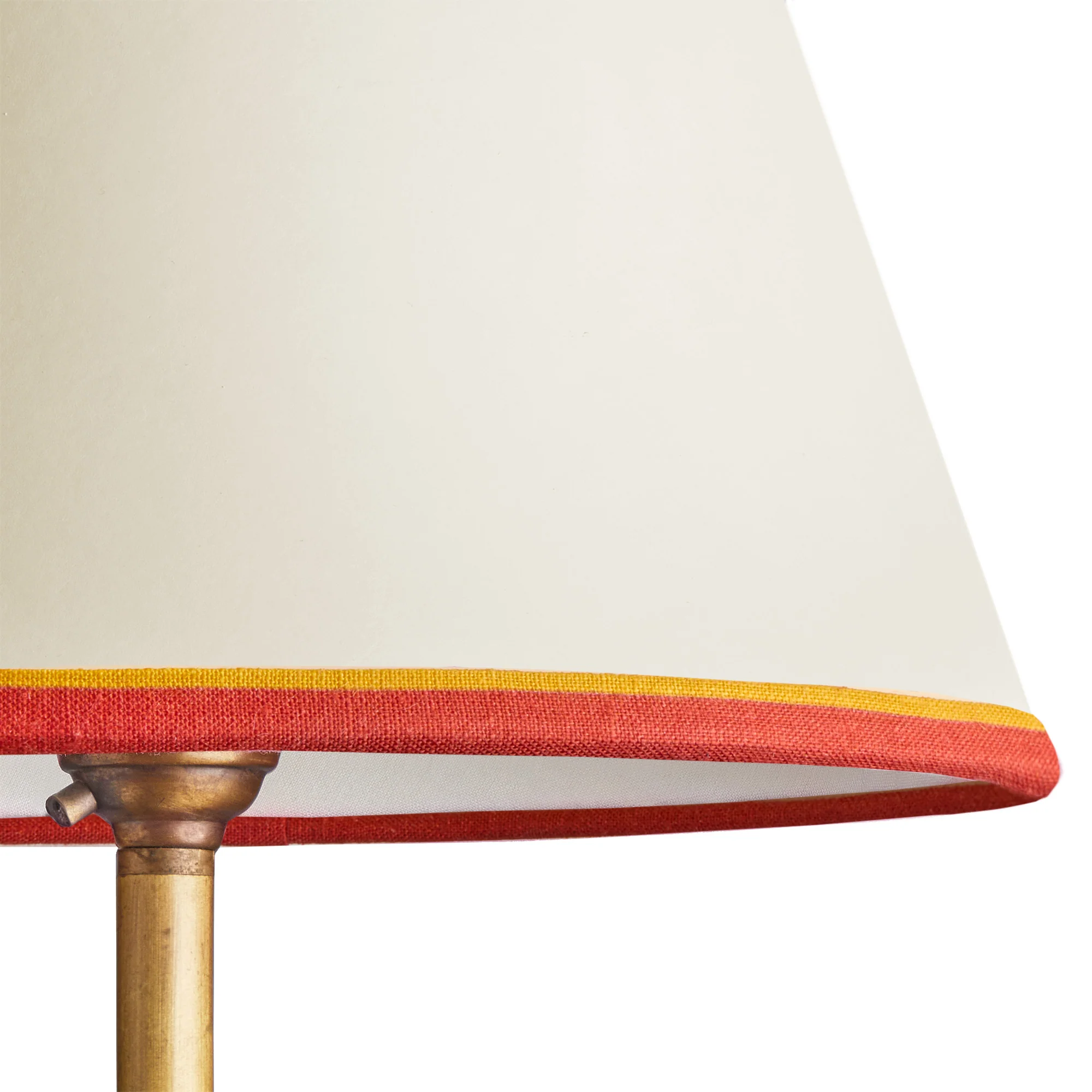 16cm empire shade in cream card with red duo tape - Image 2