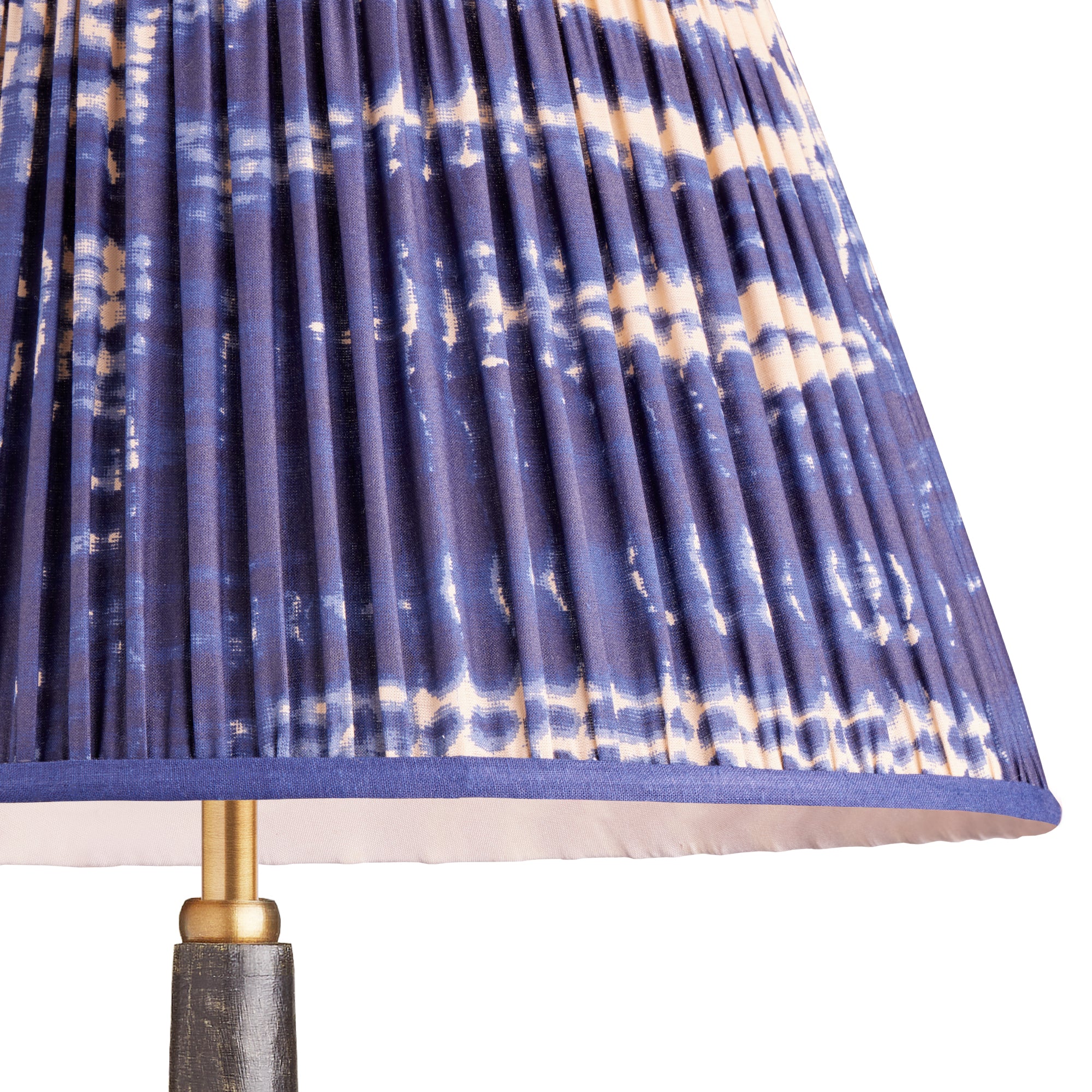 16cm empire shade in denim tie dyed cotton - Image 2