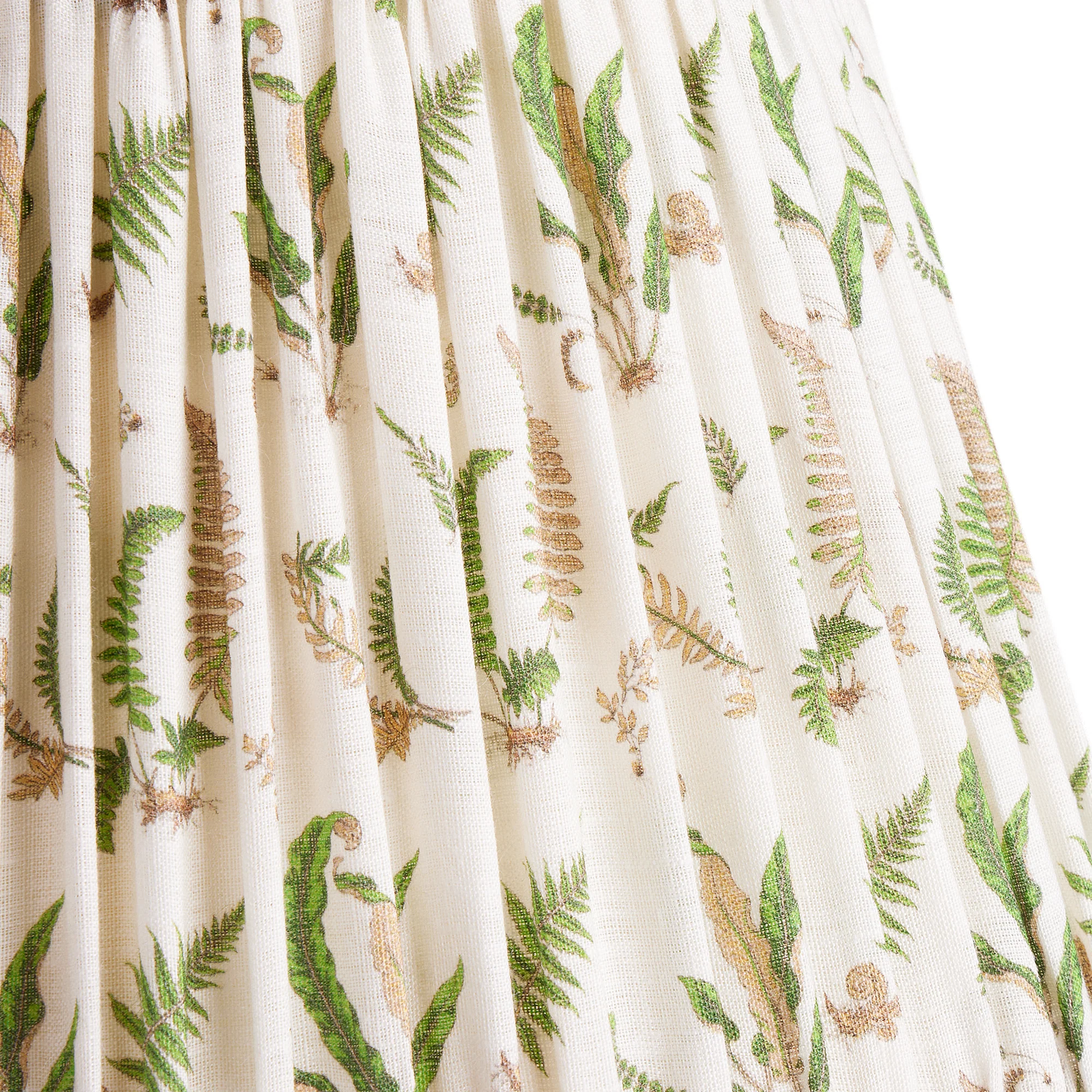 16cm empire shade in emerald Ferns linen by GP & J Baker