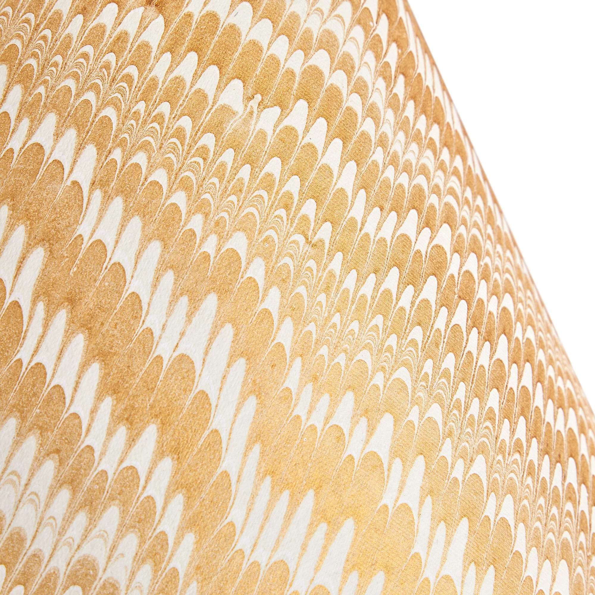 16cm empire shade in gold and white Porto hand made marble paper - Image 3