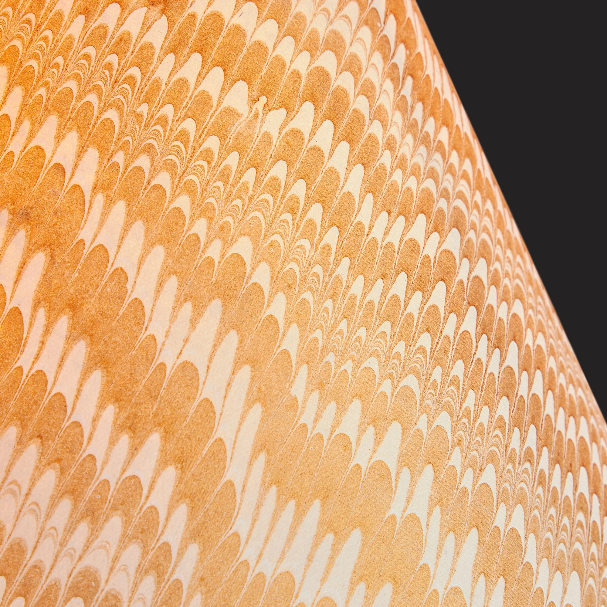 16cm empire shade in gold and white Porto hand made marble paper - Image 4