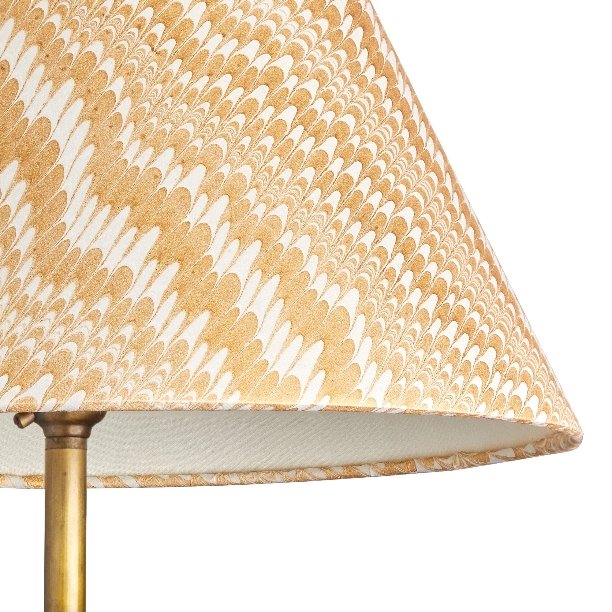 16cm empire shade in gold and white Porto hand made marble paper - Image 5