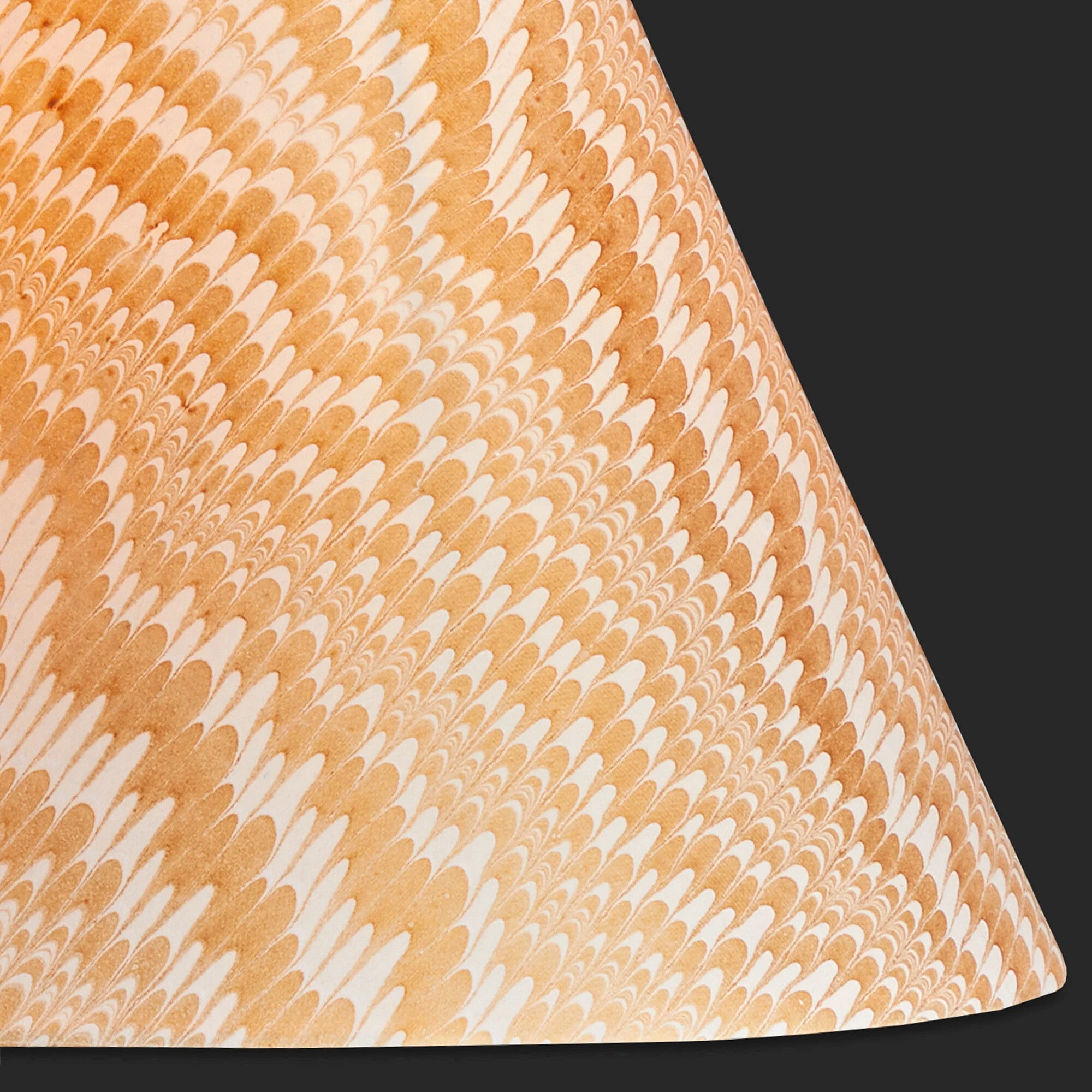 16cm empire shade in gold and white Porto hand made marble paper - Image 6