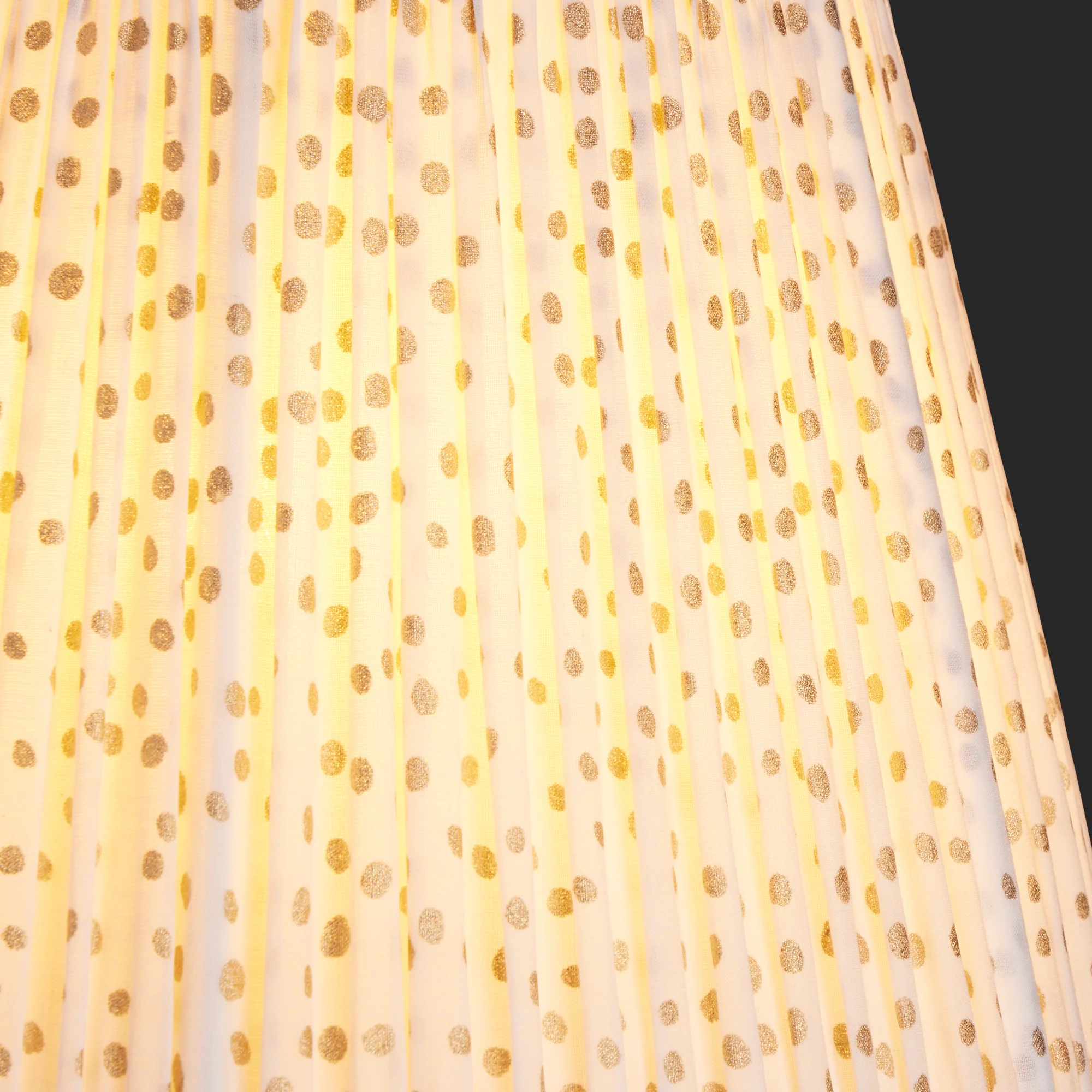 16cm empire shade in gold dotty - Image 3