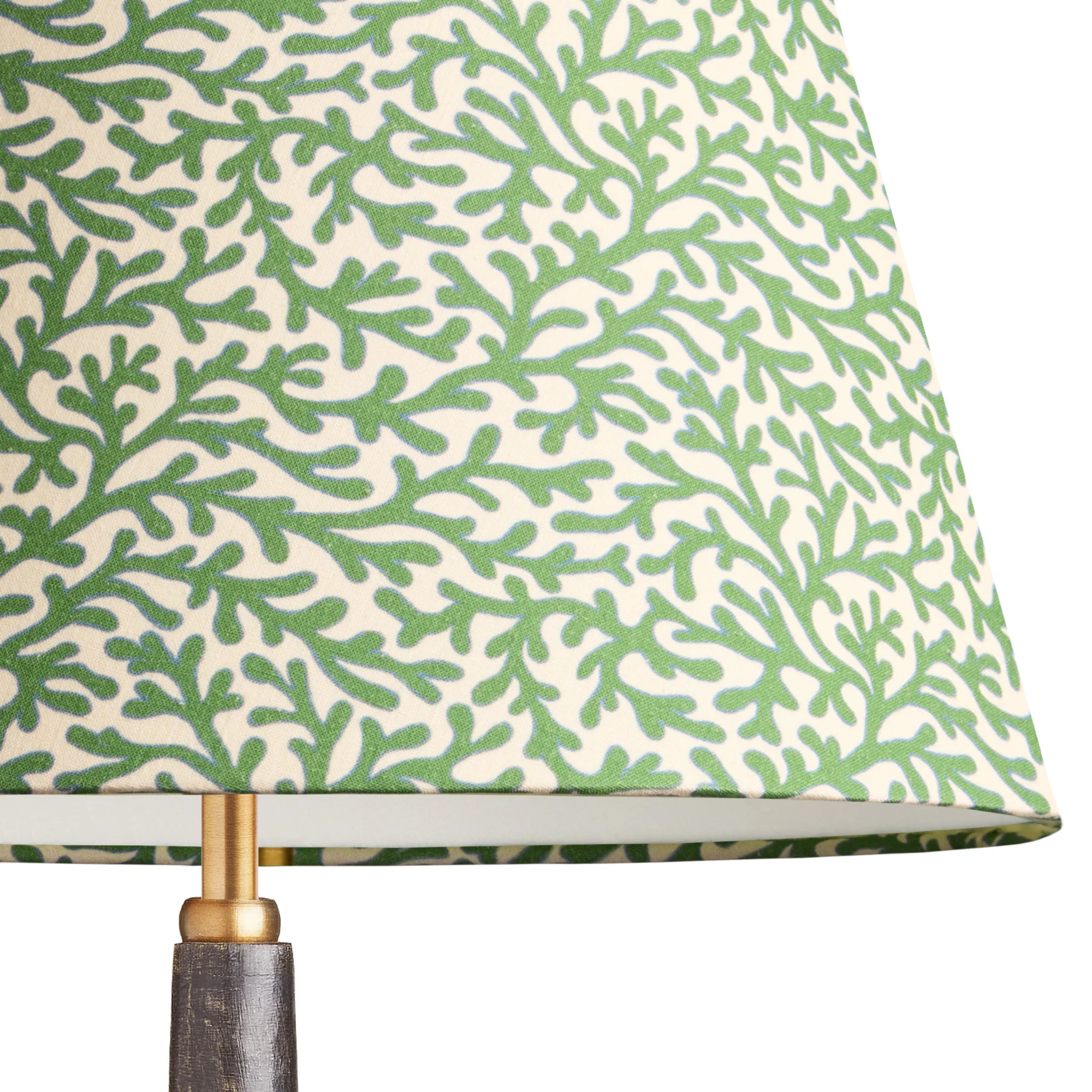 16cm empire shade in green blue Tuffley cotton by GP & J Baker - Image 2