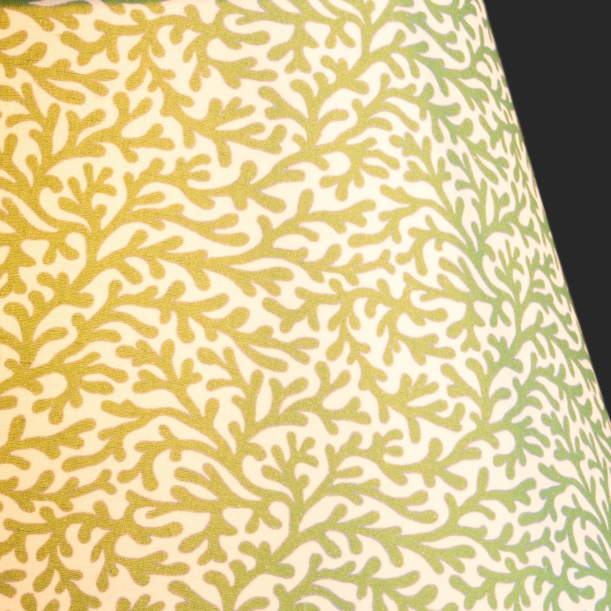 16cm empire shade in green blue Tuffley cotton by GP & J Baker - Image 3