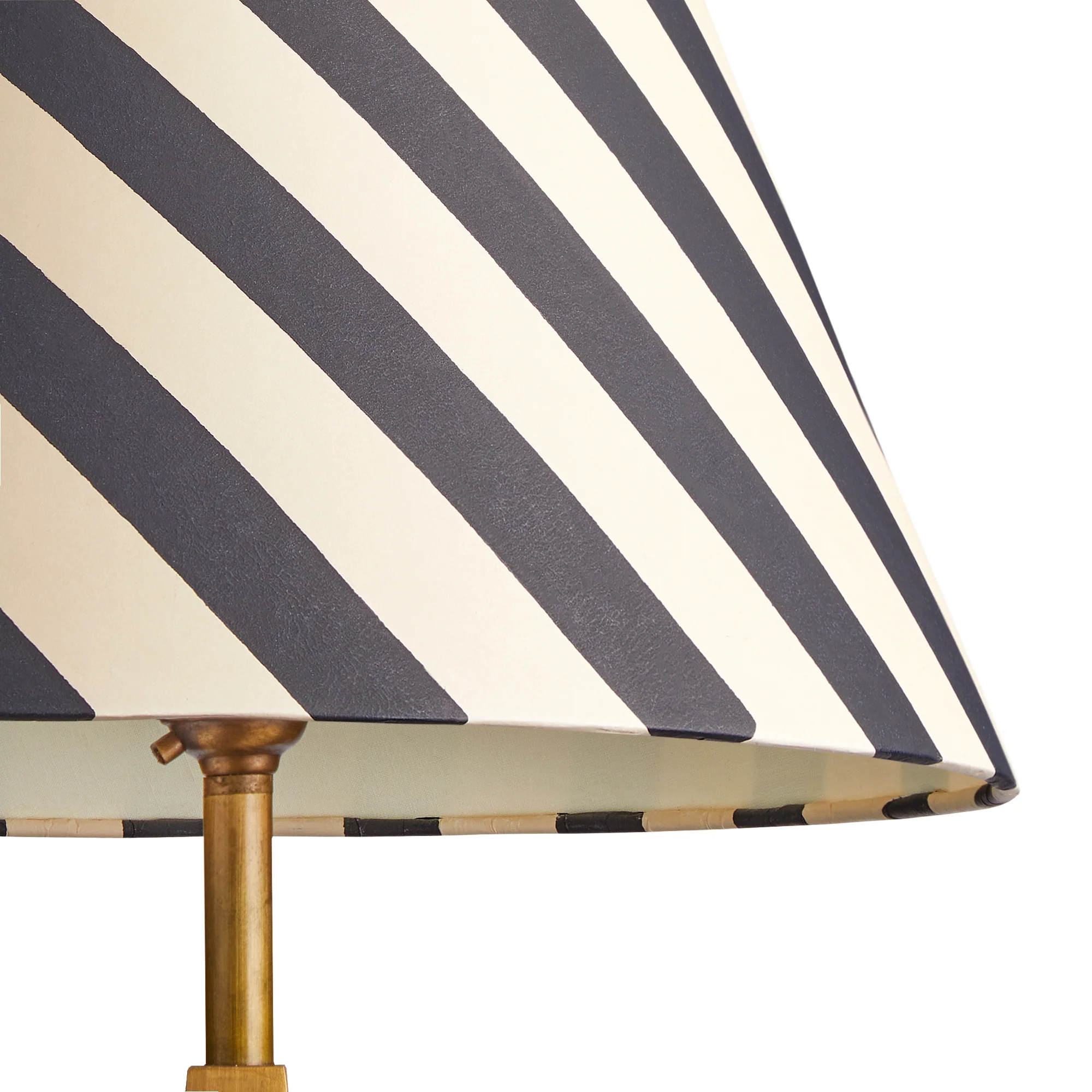 16cm empire shade in jet stripes hand painted card - Image 4