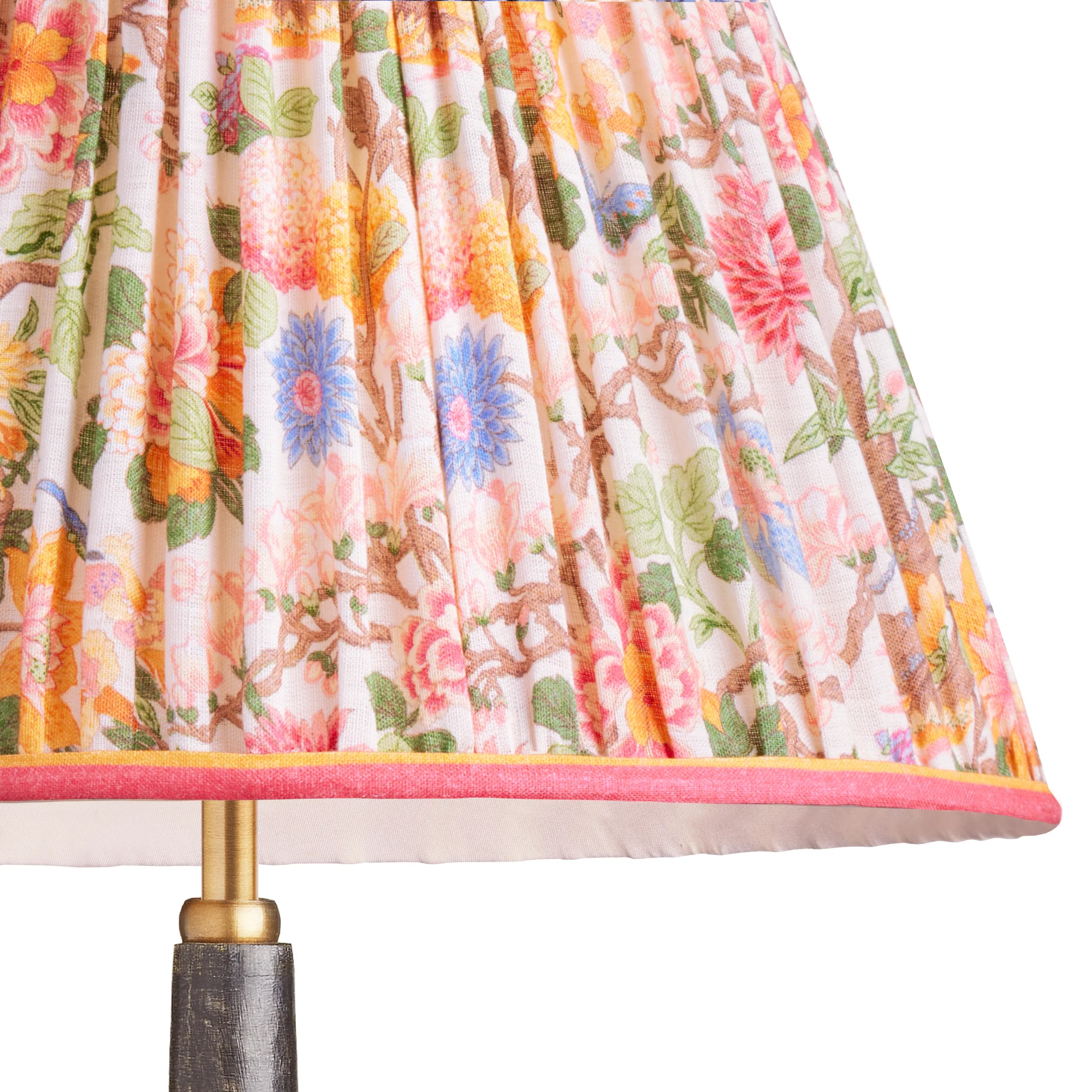 16cm empire shade in original Little Magnolia linen by GP & J Baker - Image 2