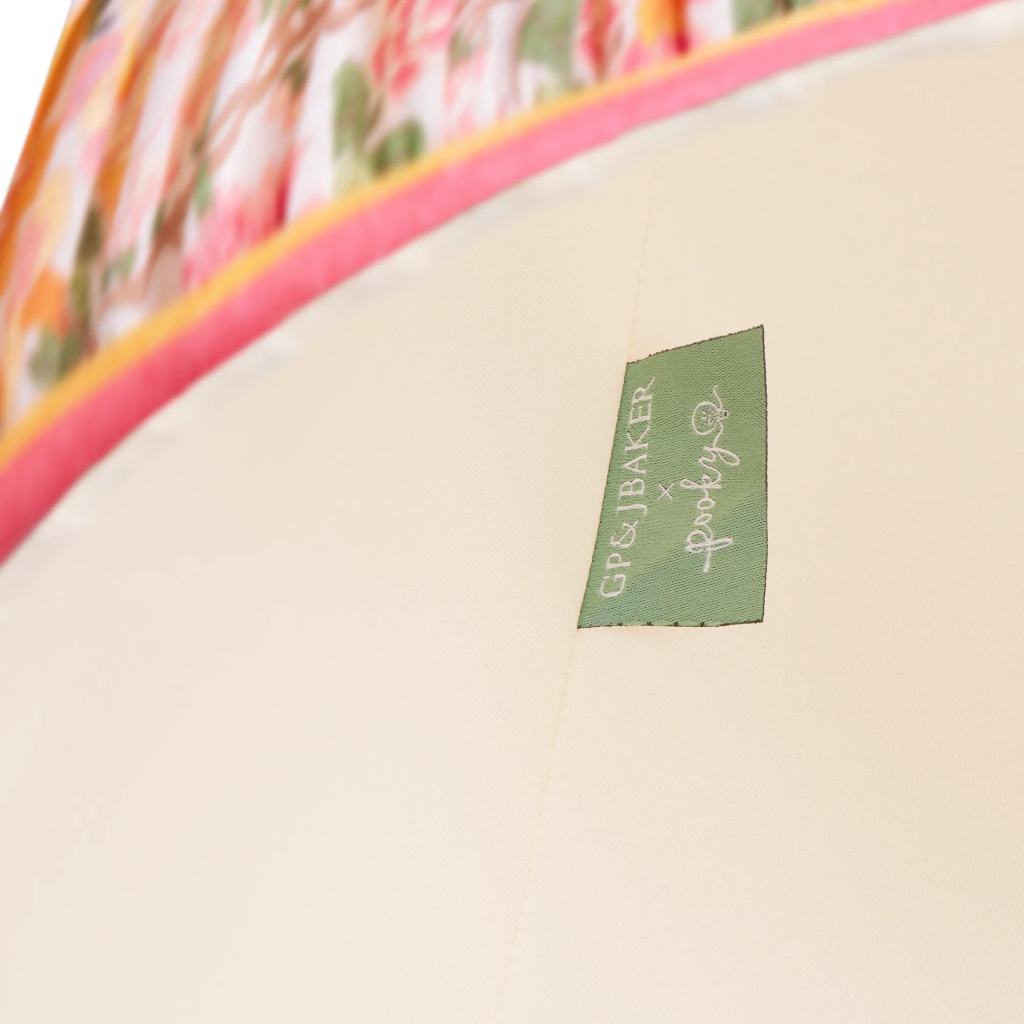 16cm empire shade in original Little Magnolia linen by GP & J Baker - Image 4