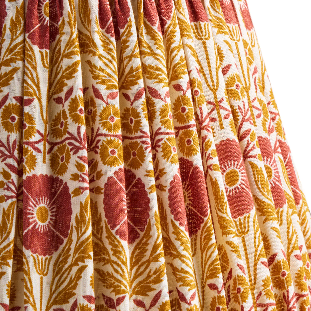16cm empire shade in papavero 'poppies' linen by Ellen Merchant