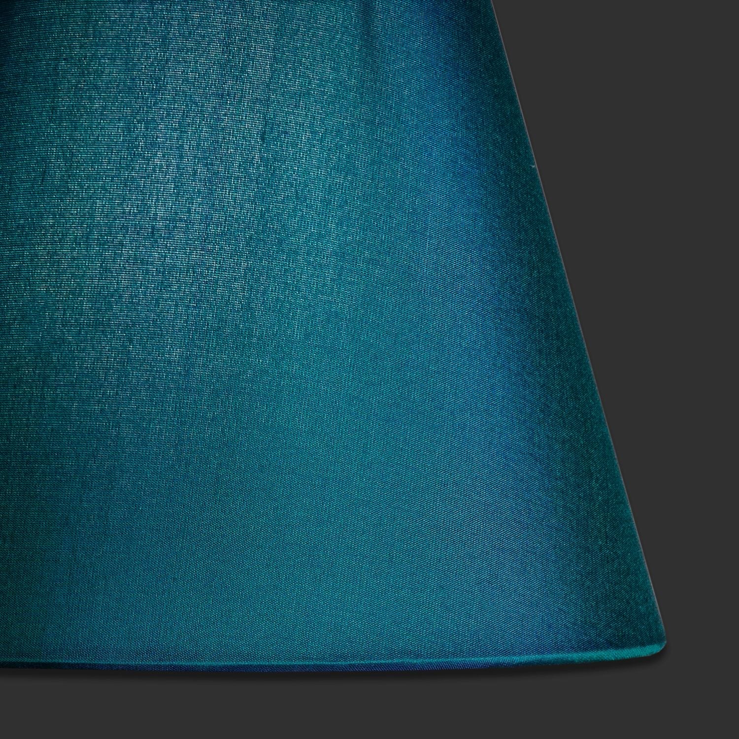 16cm empire shade in Peacock dupion silk - Image 3