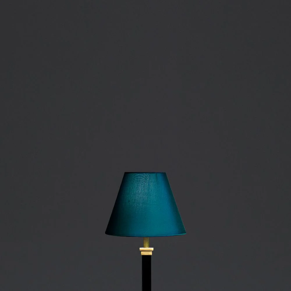 16cm empire shade in Peacock dupion silk - Image 4