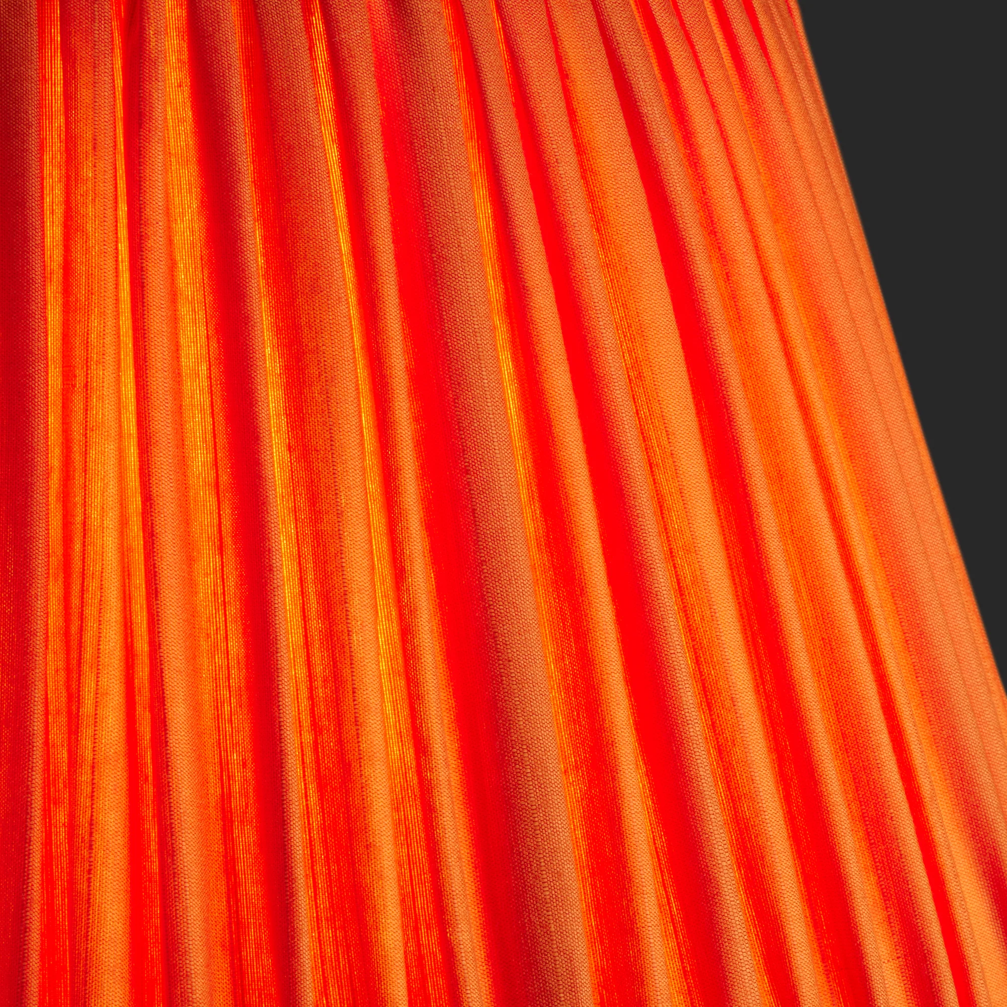 16cm empire shade in Persimmon silk - Image 3