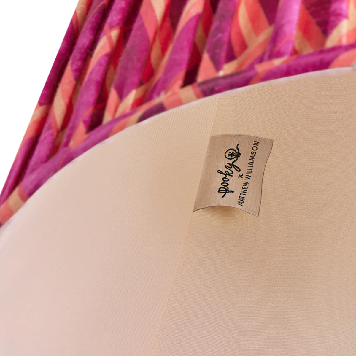 16cm empire shade in pink herringbone by Matthew Williamson - Image 4