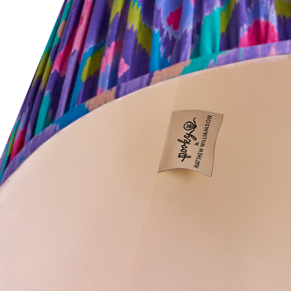 16cm empire shade in purple mala ikat by Matthew Williamson - Image 4