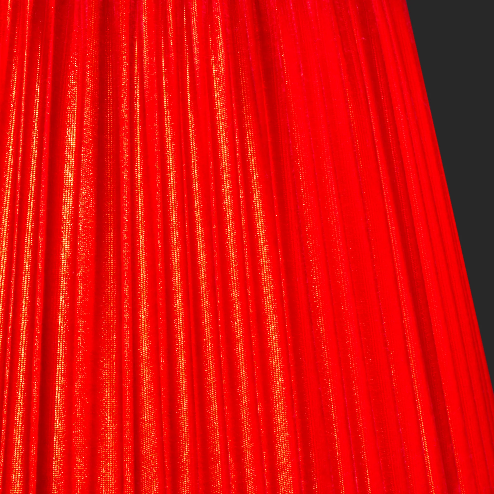 16cm empire Shade in scarlet silk velvet - Image 3