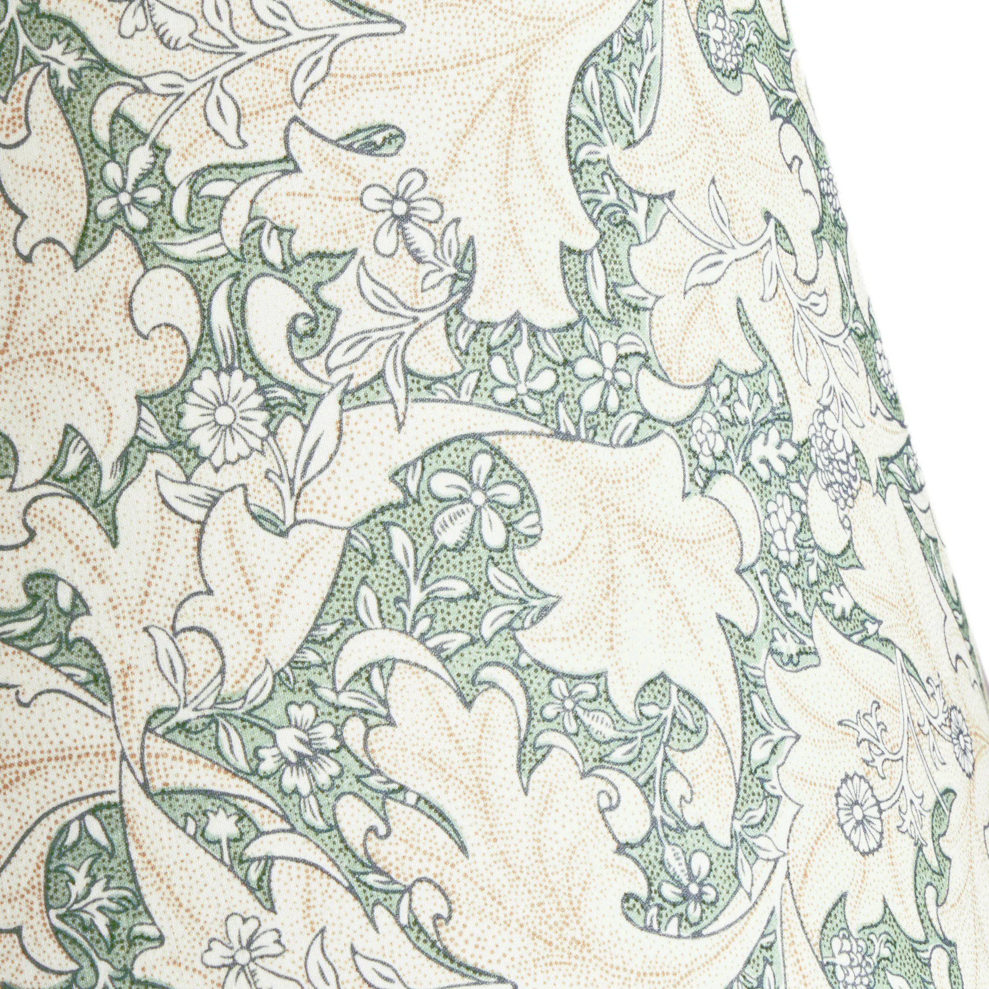 16cm empire shade in thyme Wallflower printed cotton by Morris & Co.