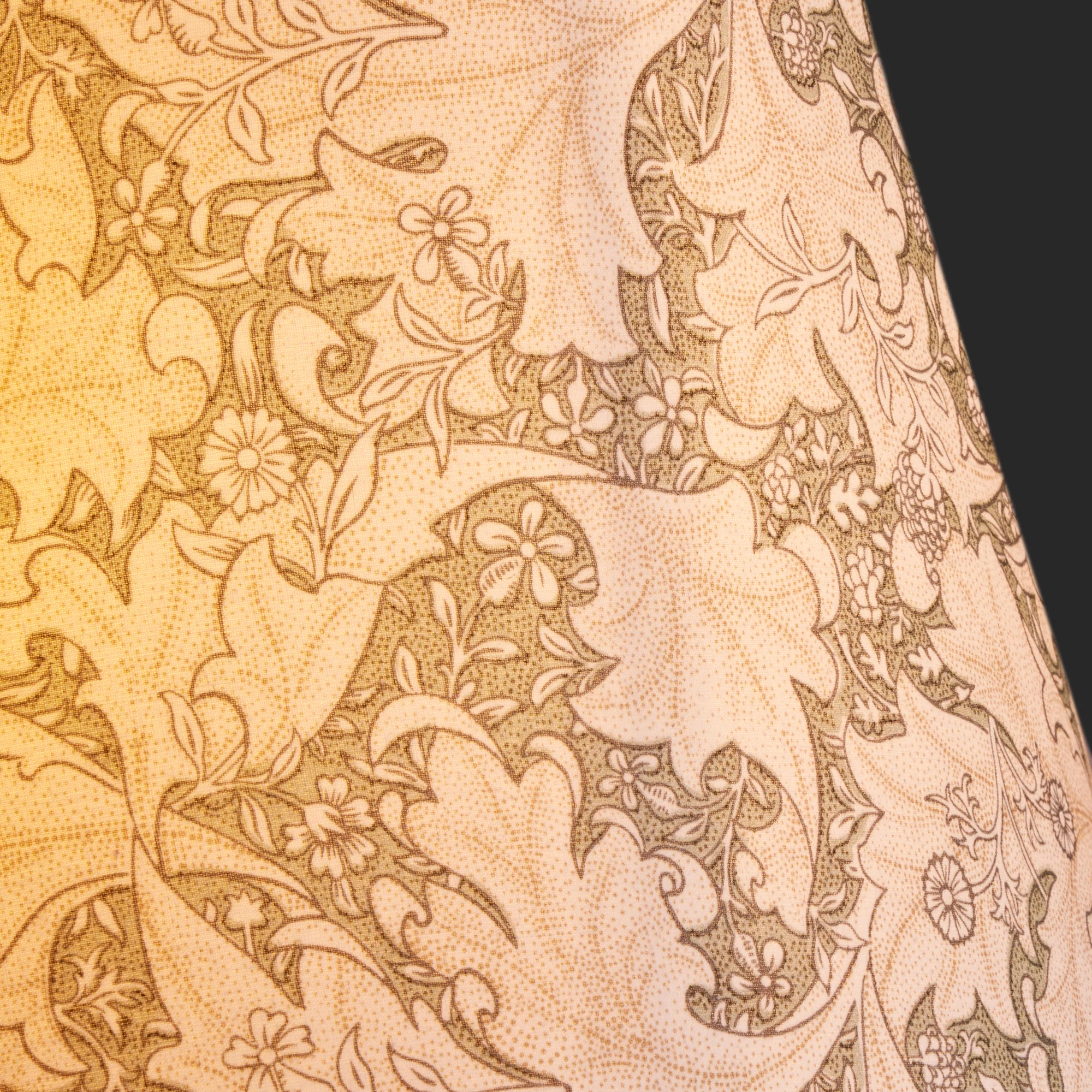 16cm empire shade in thyme Wallflower printed cotton by Morris & Co. - Image 3