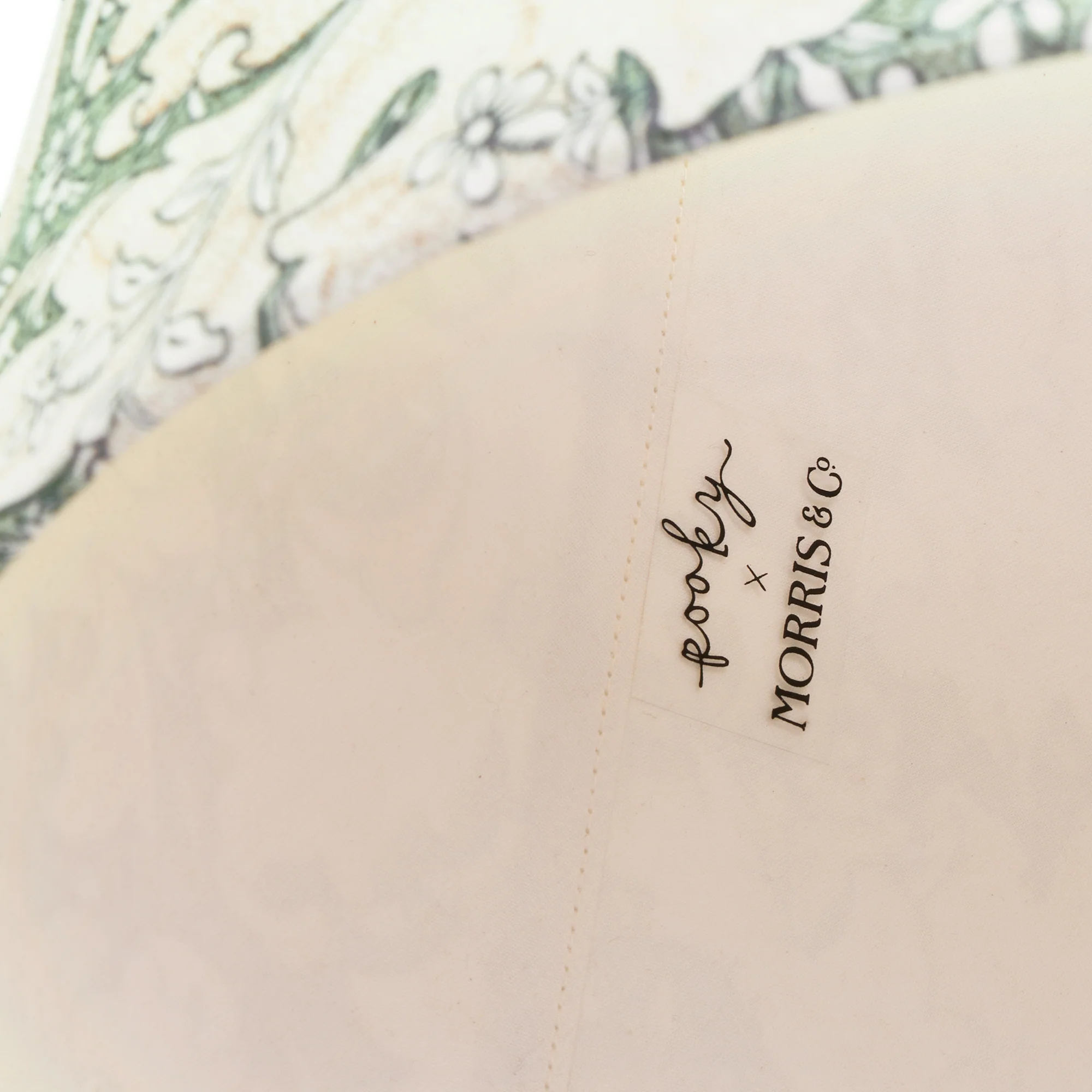 16cm empire shade in thyme Wallflower printed cotton by Morris & Co. - Image 4