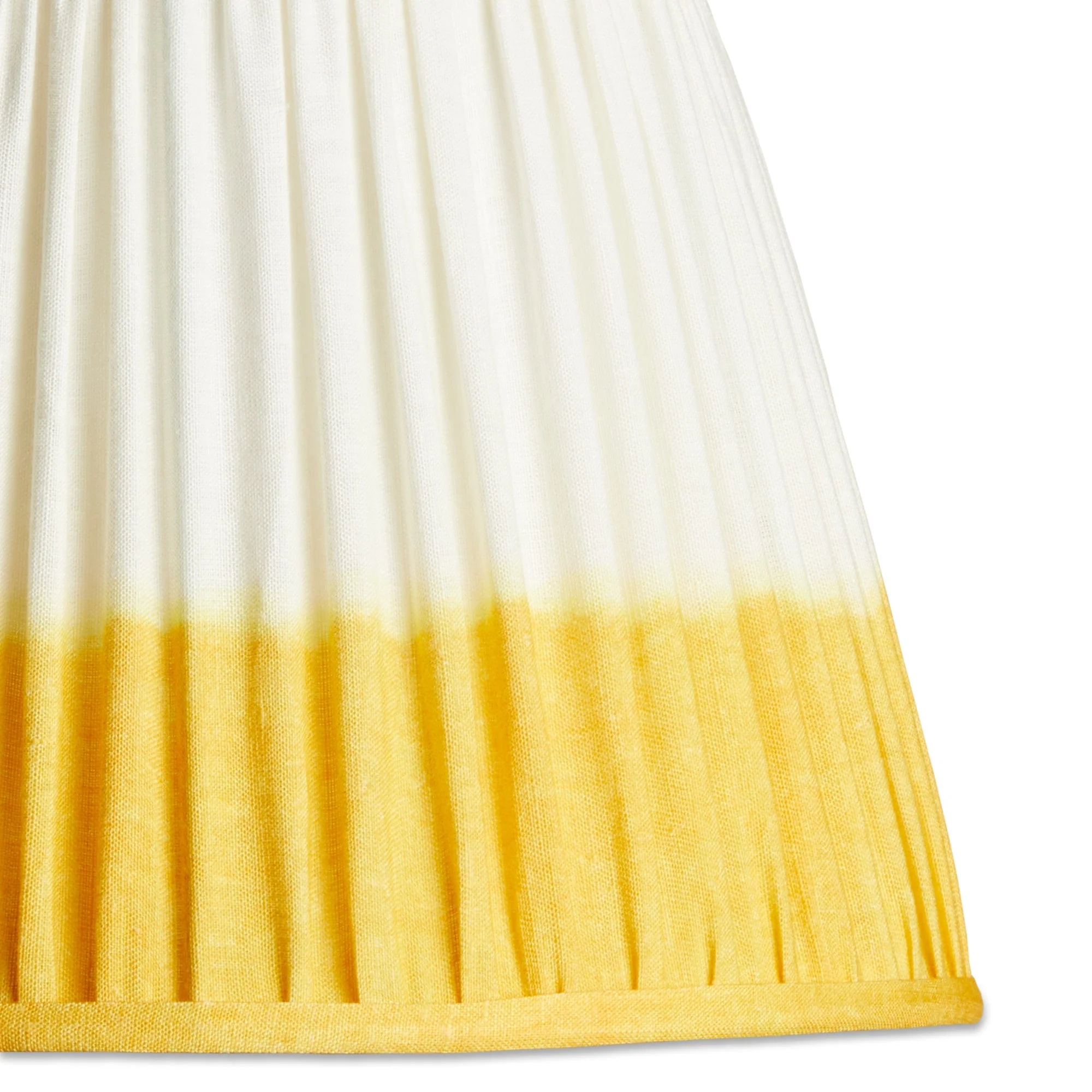 16cm empire shade in yellow shibori linen - Image 2
