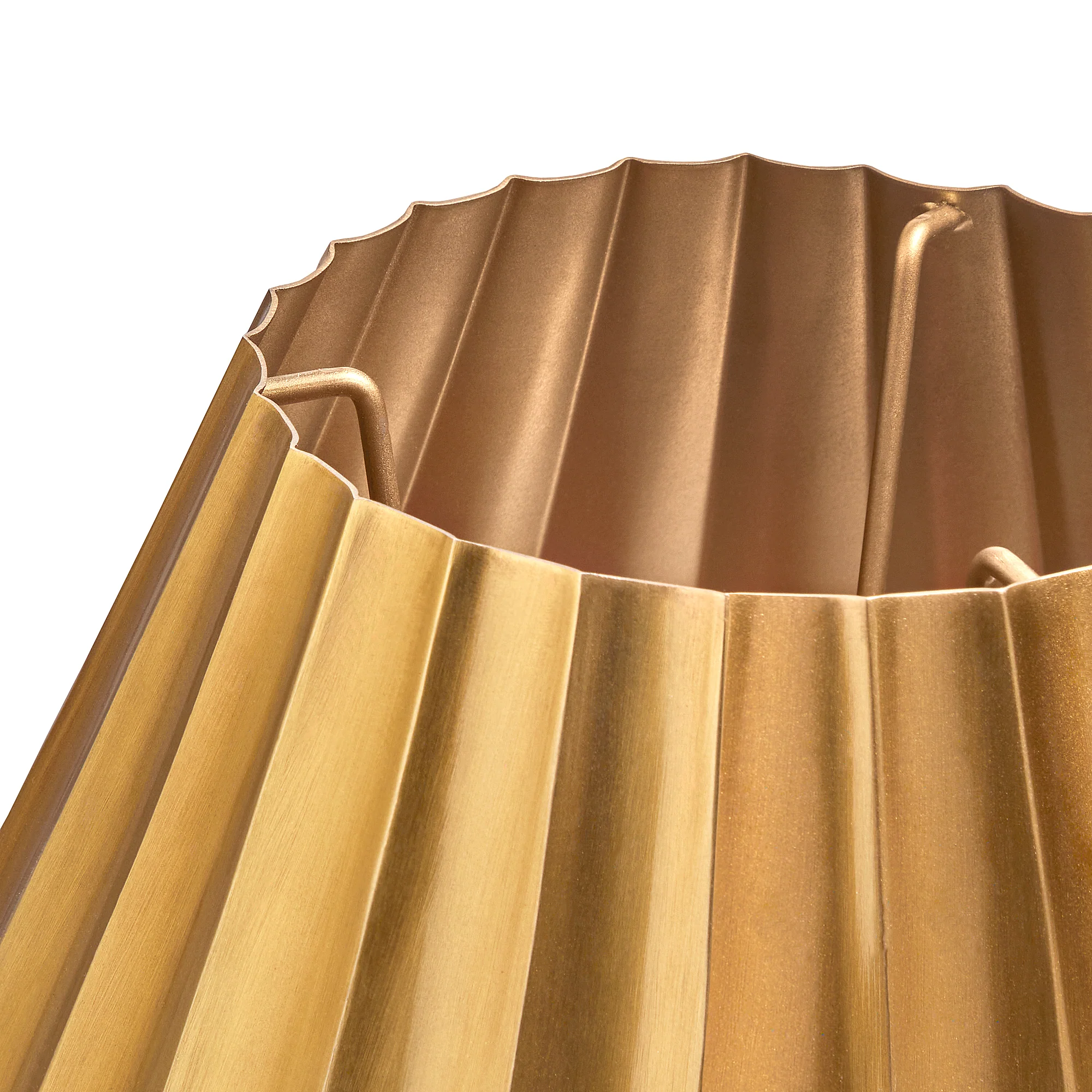 16cm empire Ruckle shade in brass - Image 4