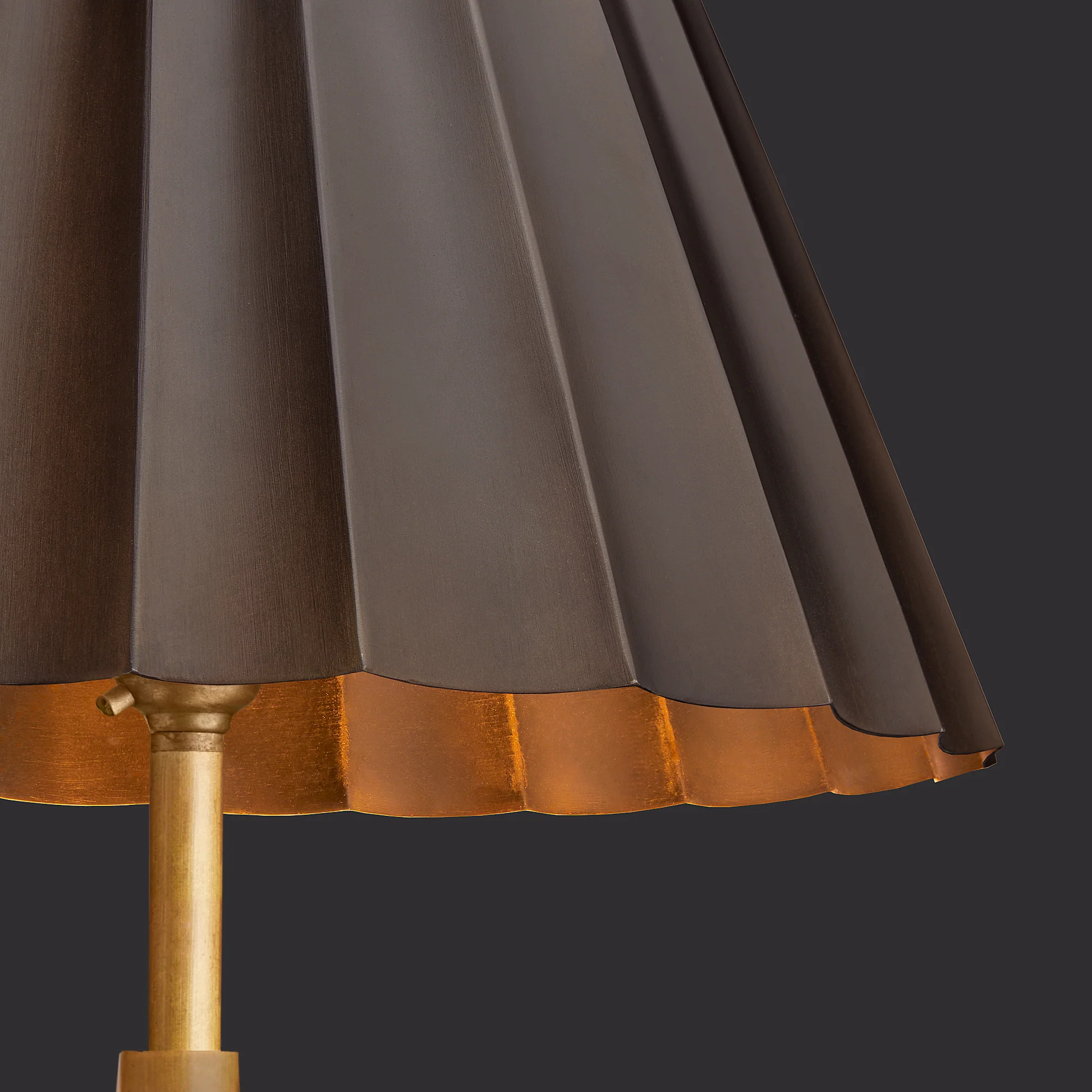 16cm empire Ruckle shade in bronze - Image 2