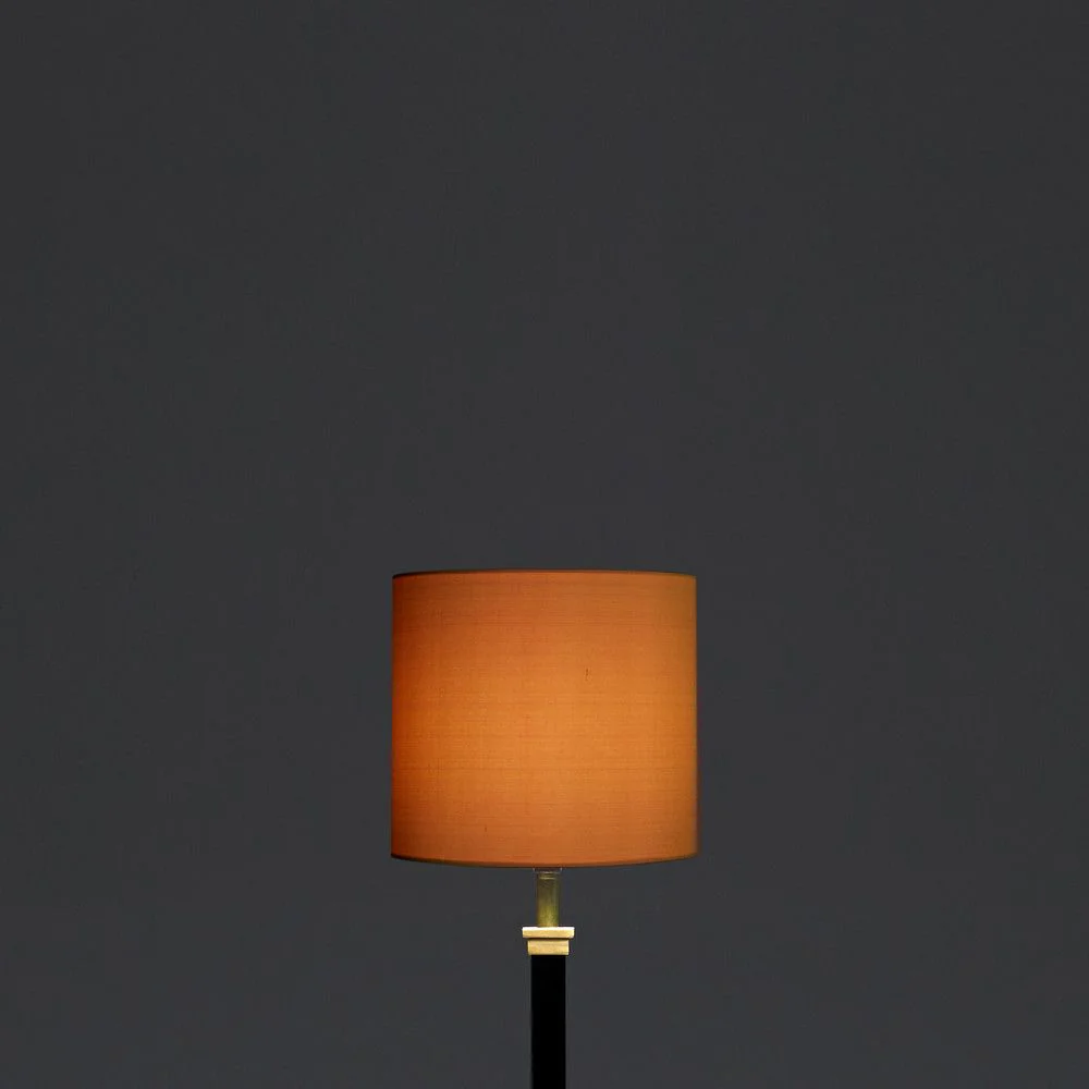 18cm drum shade in Saffron dupion silk - Image 3