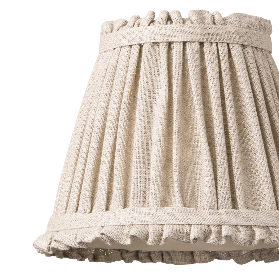 18cm pendant bloomer shade in natural linen - Image 2