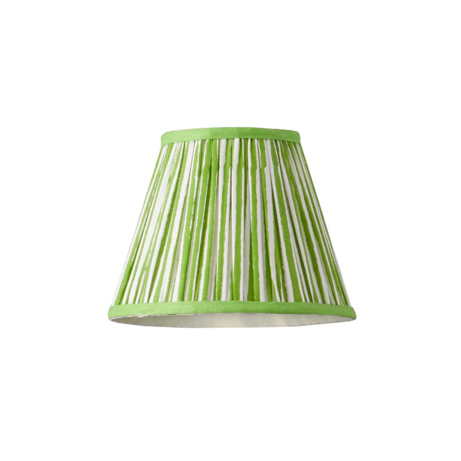 18cm pendant shade in classic green chalk stripes