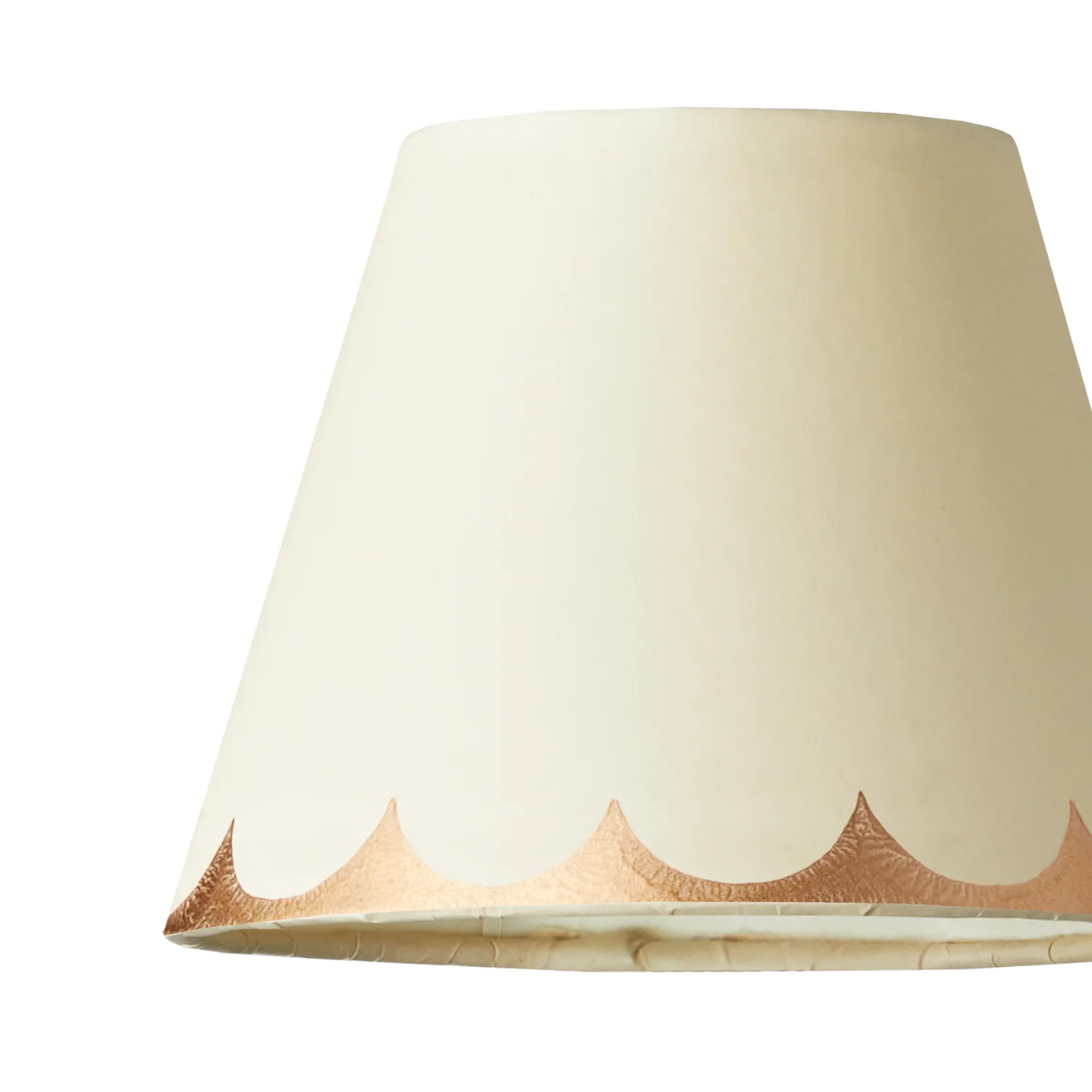 18cm pendant shade in gold scallops - Image 2