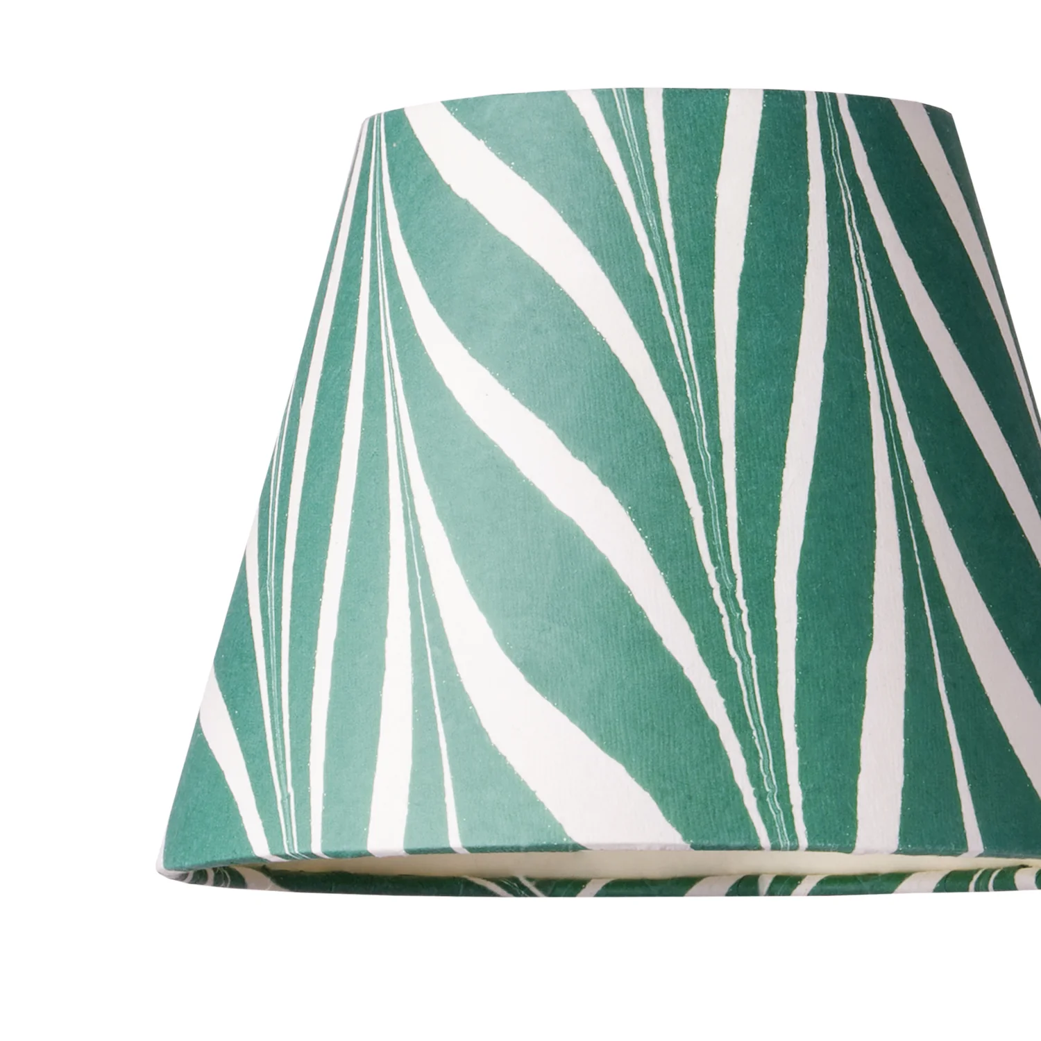 18cm pendant shade in green Savio hand made marble paper - Image 2