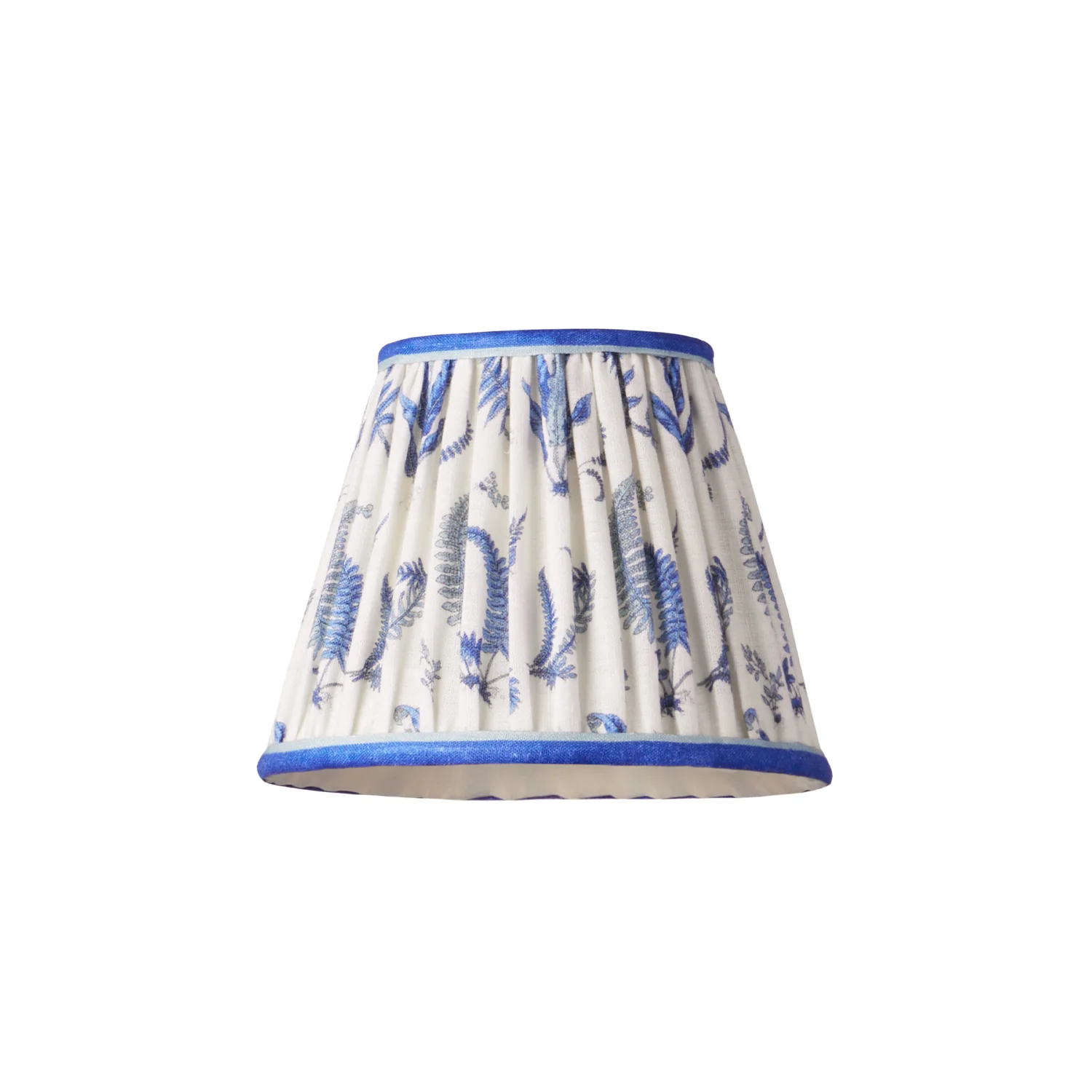 18cm pendant shade in jubilee Ferns linen by GP & J Baker