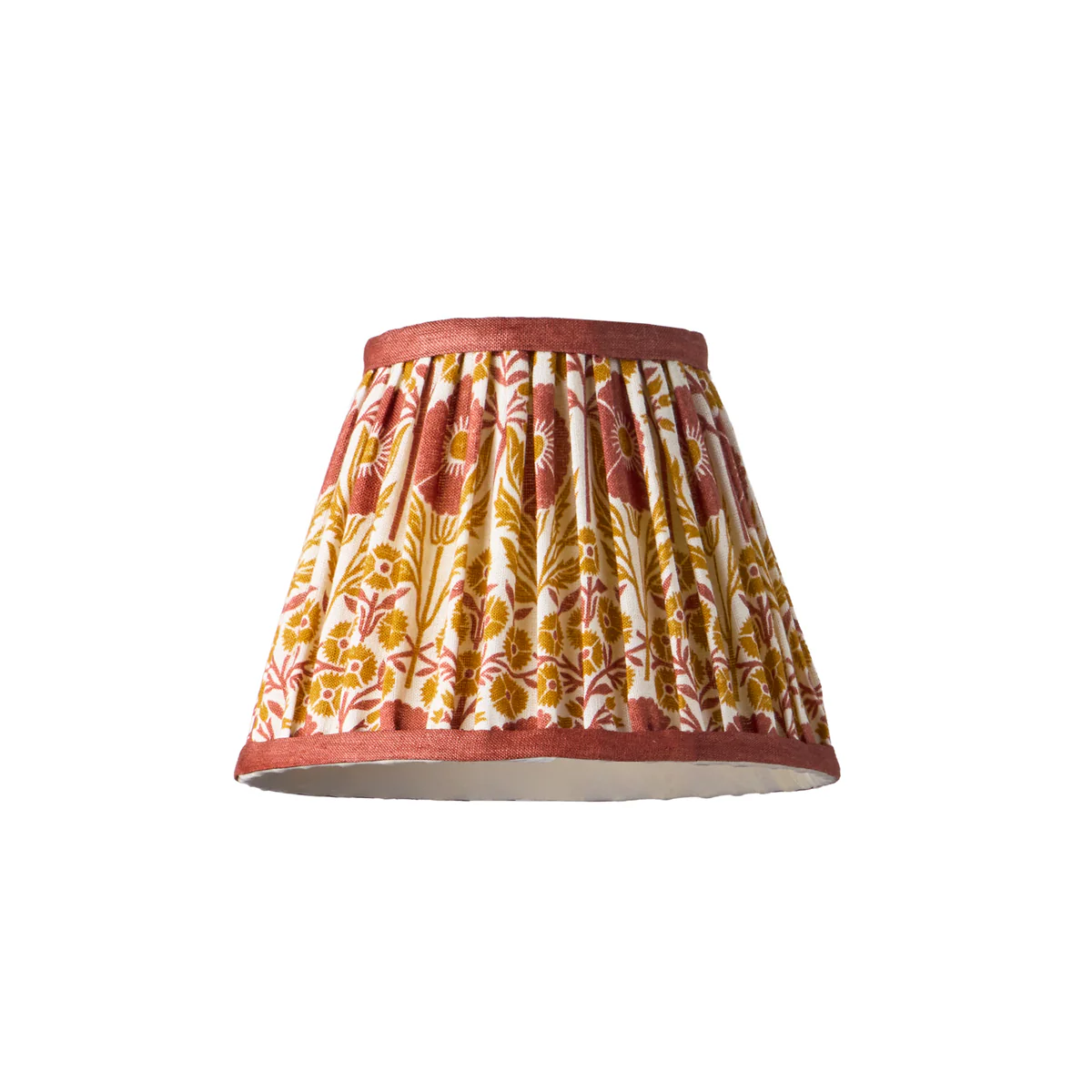 18cm pendant shade in Papavero 'Poppies' linen by Ellen Merchant