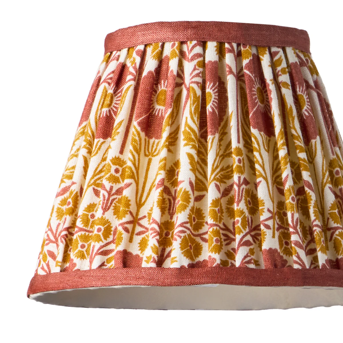 18cm pendant shade in Papavero 'Poppies' linen by Ellen Merchant - Image 2