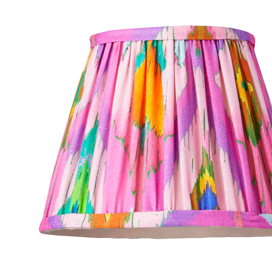 18cm pendant shade in pink mala ikat by Matthew Williamson - Image 2