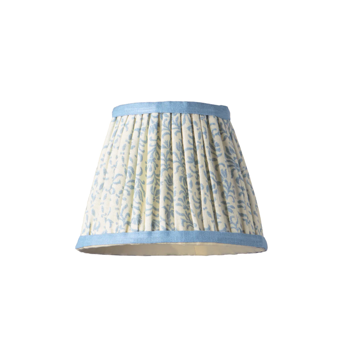 18cm pendant shade in Wavelet 'Posy' linen by Ellen Merchant