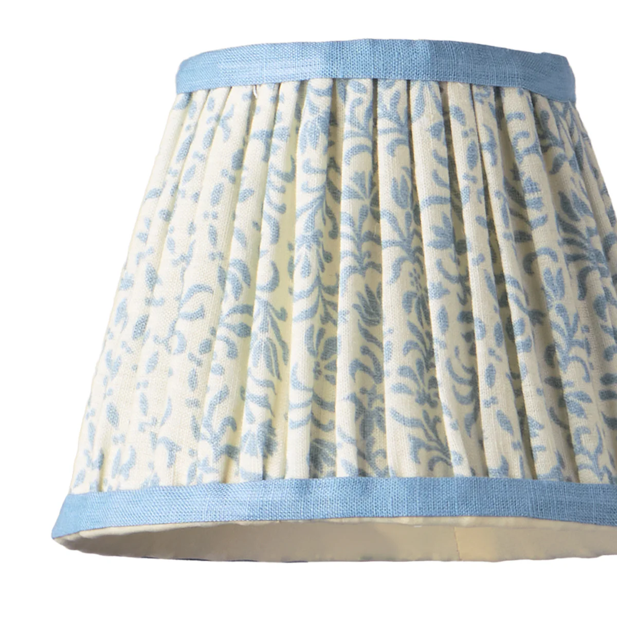 18cm pendant shade in Wavelet 'Posy' linen by Ellen Merchant - Image 2