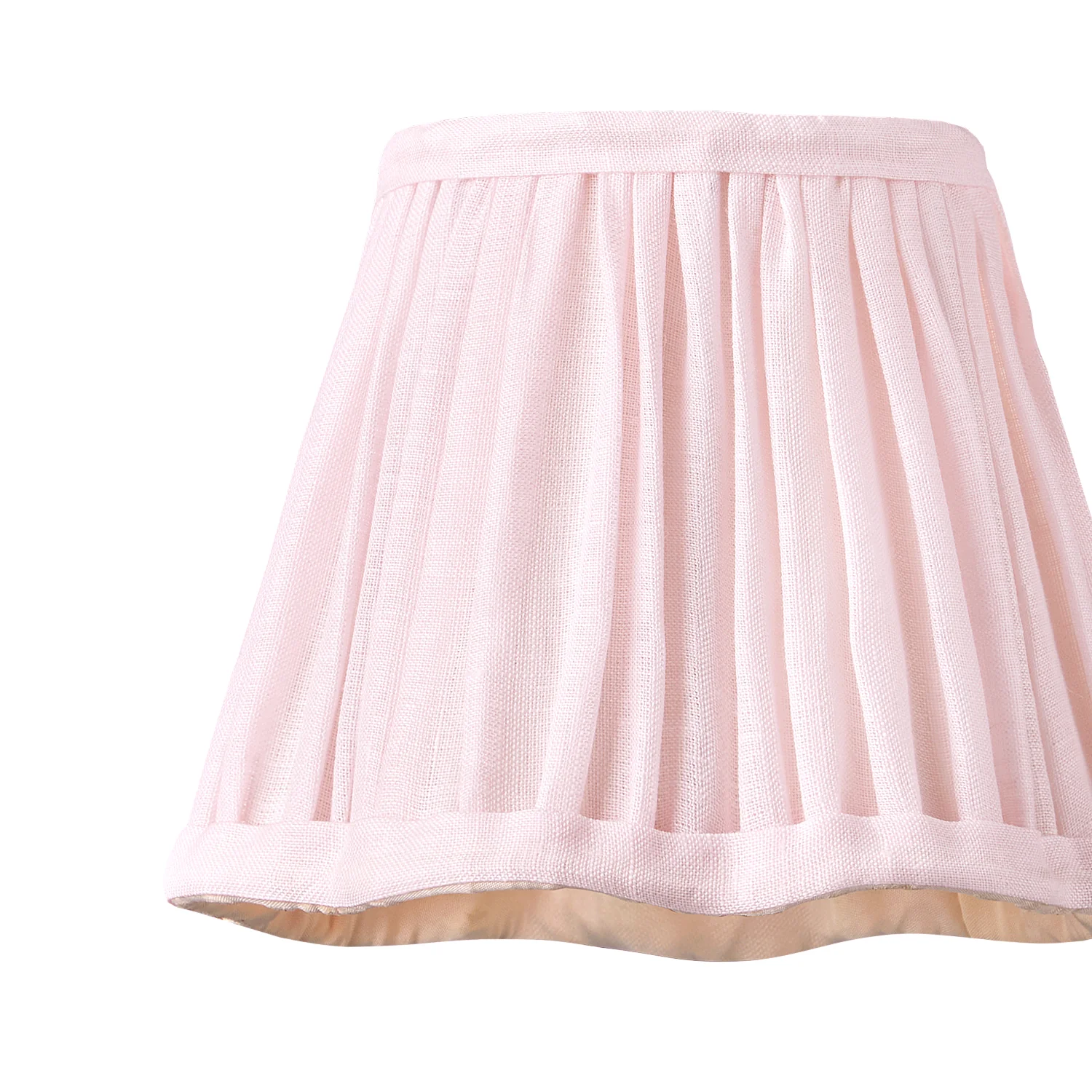 18cm scalloped pendant shade in marshmallow linen - Image 2
