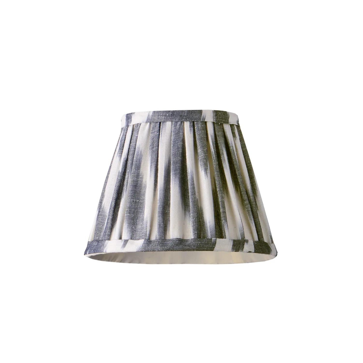 18cm straight empire pendant shade in woven black zig zag linen ikat